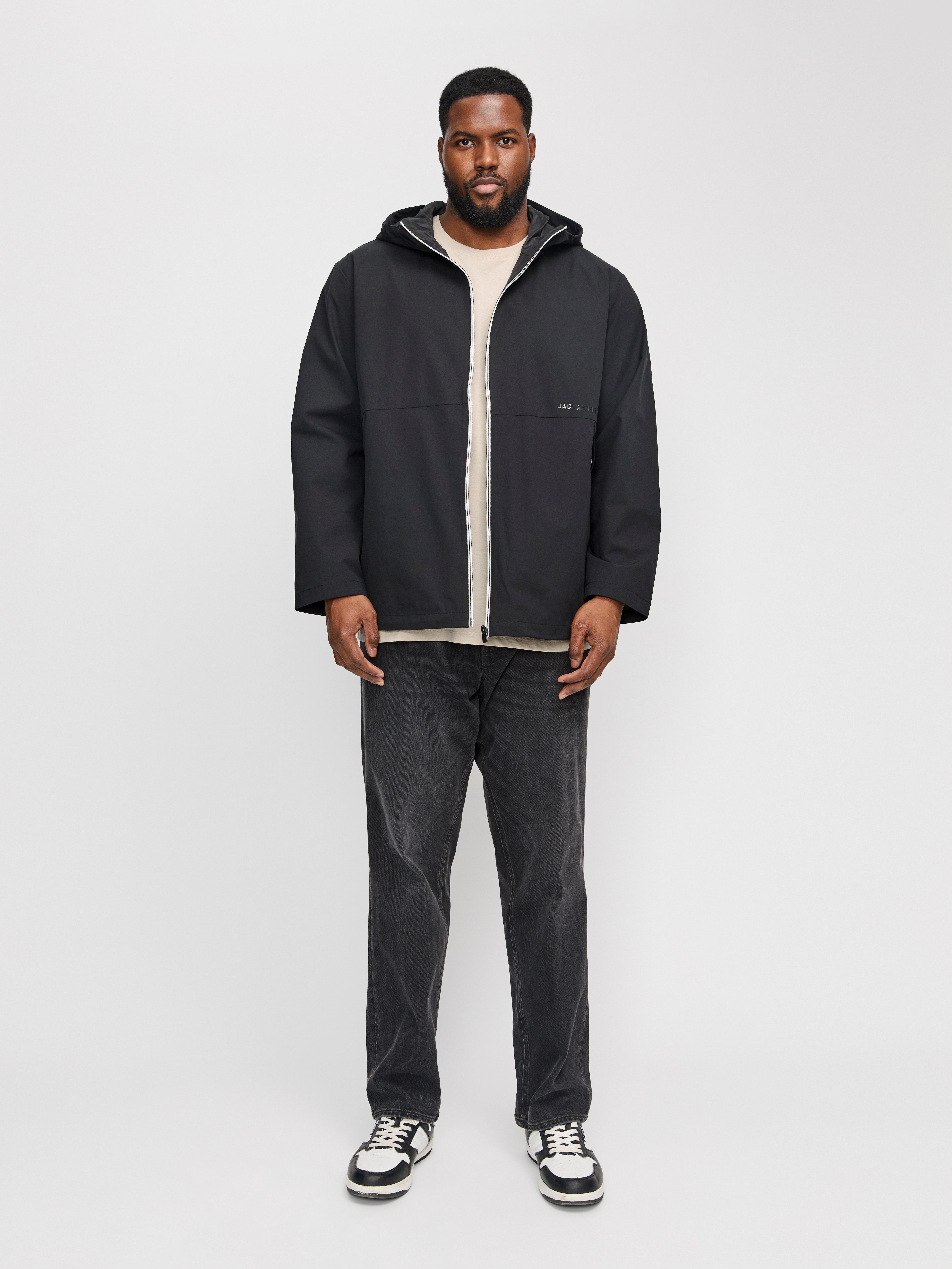 Jack & Jones PlusSize Shirt met ronde hals JJEORGANIC MEL TEE SS O-NECK NOOS PLS