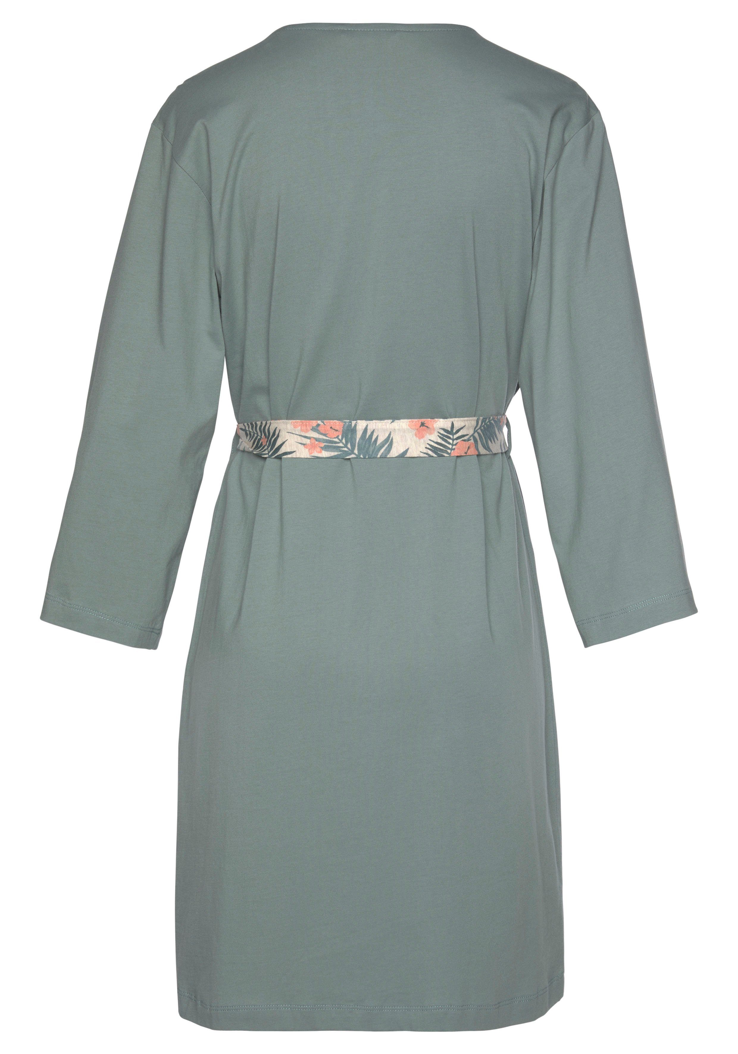 Lascana Kimono in uni en print all-over