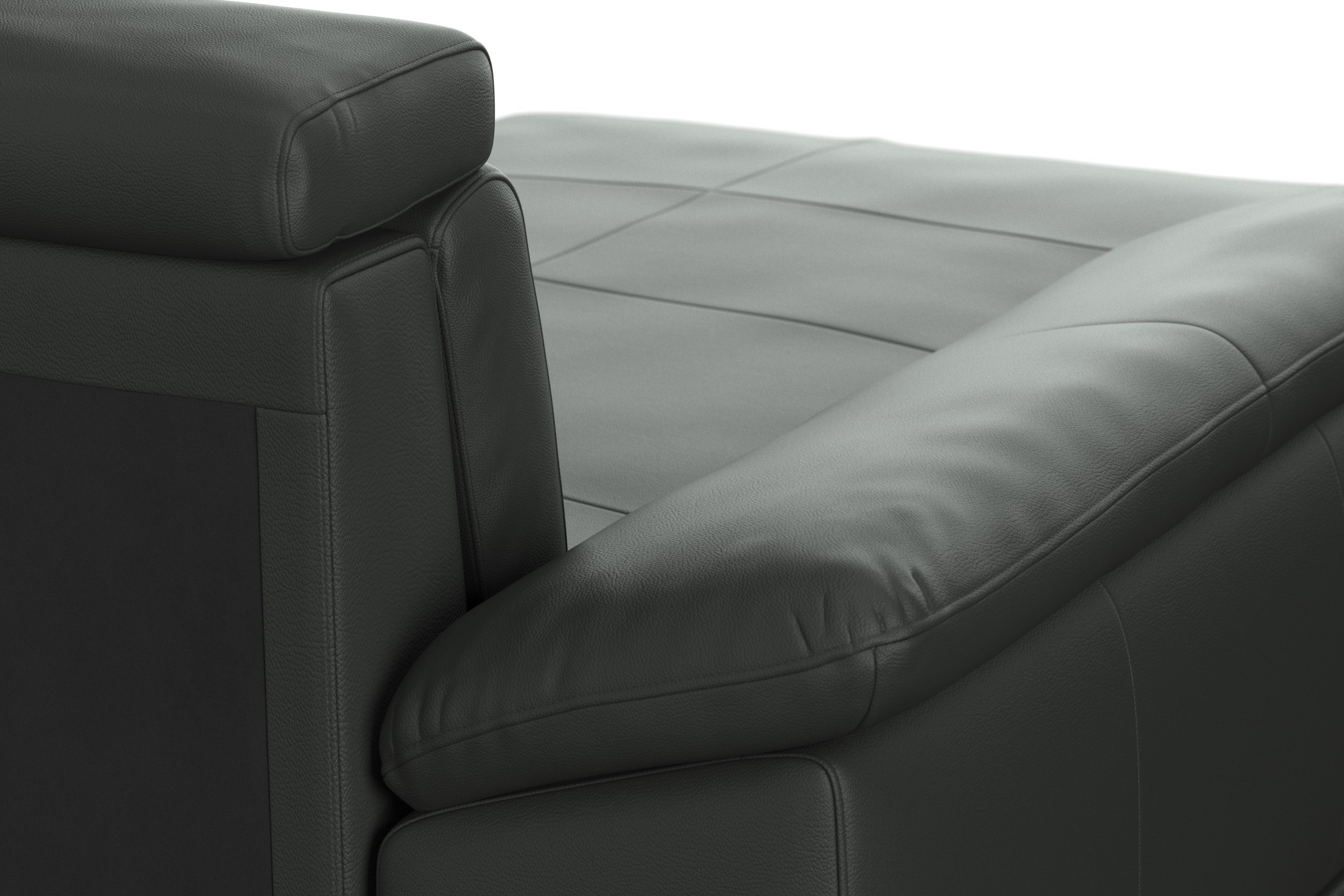 sit&more Zithoek Cabrio U-vorm, met zitdiepteverstelling, arm- en hoofdsteunverstelling