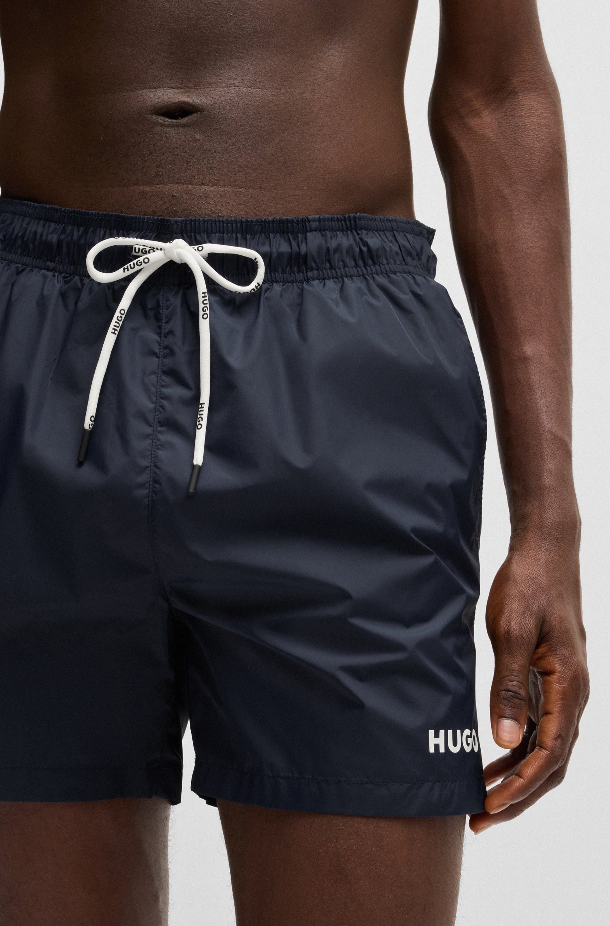 HUGO underwear Zwembroek Haïti met merknaam op het koord