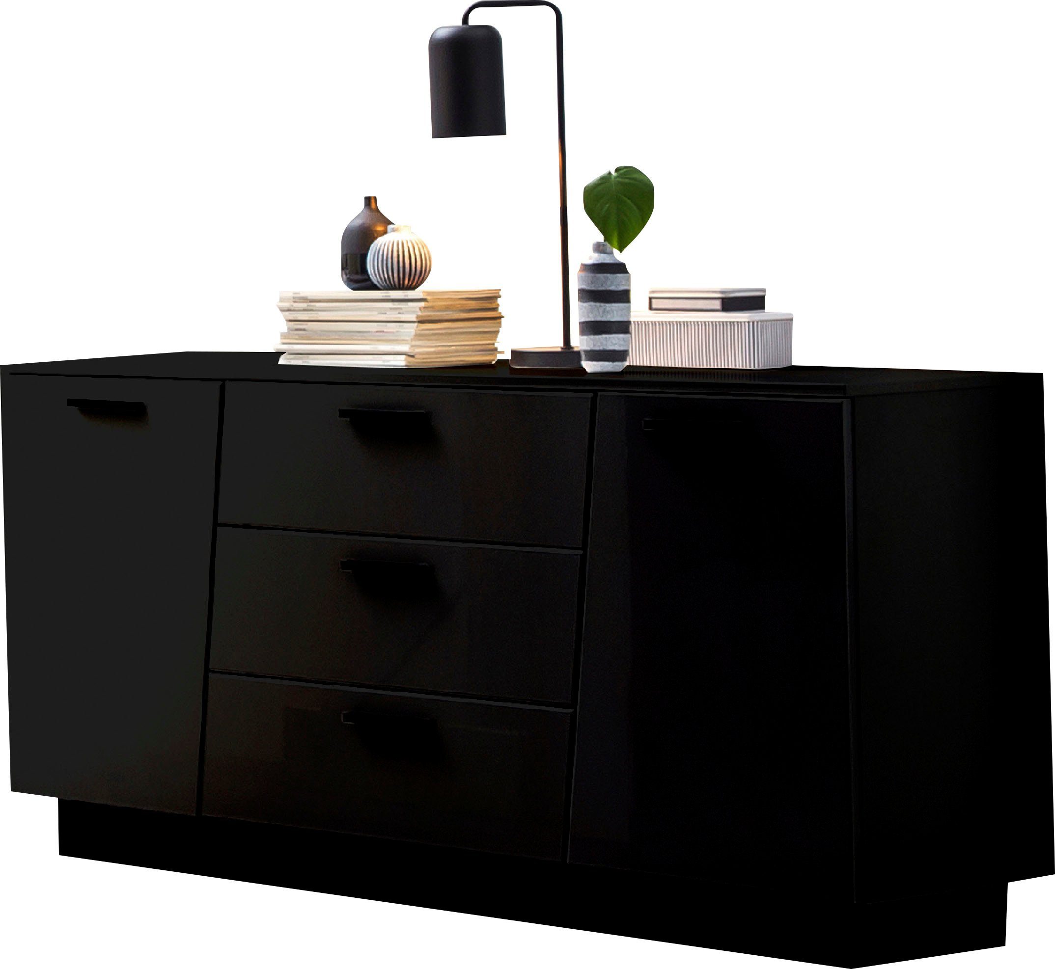 INOSIGN Dressoir Emira Commode, breedte 160 cm dressoirs zwart