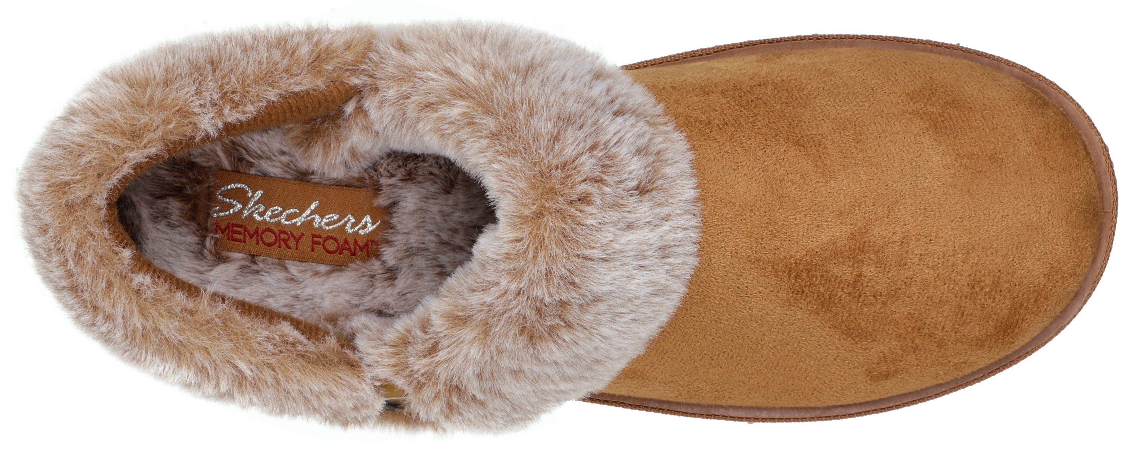 Skechers Pantoffels COZY CAMPFIRE FRESH TOAST met imitatiebontkraag koop je  bij | OTTO