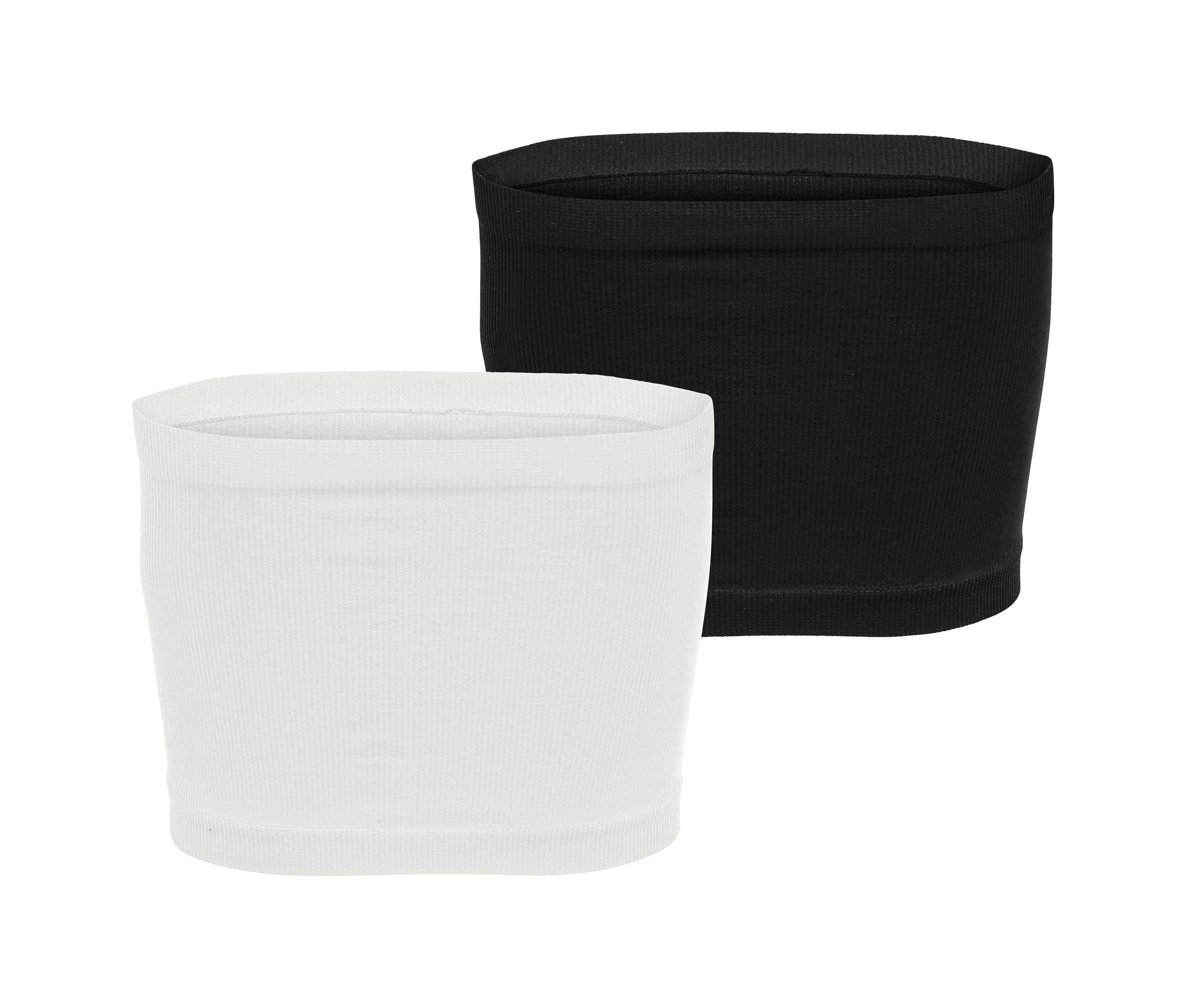 Only Bandeau-bh ONLVICKY RIB SEAMLESS 2-PACK BANDEAU TOP (Set van 2)