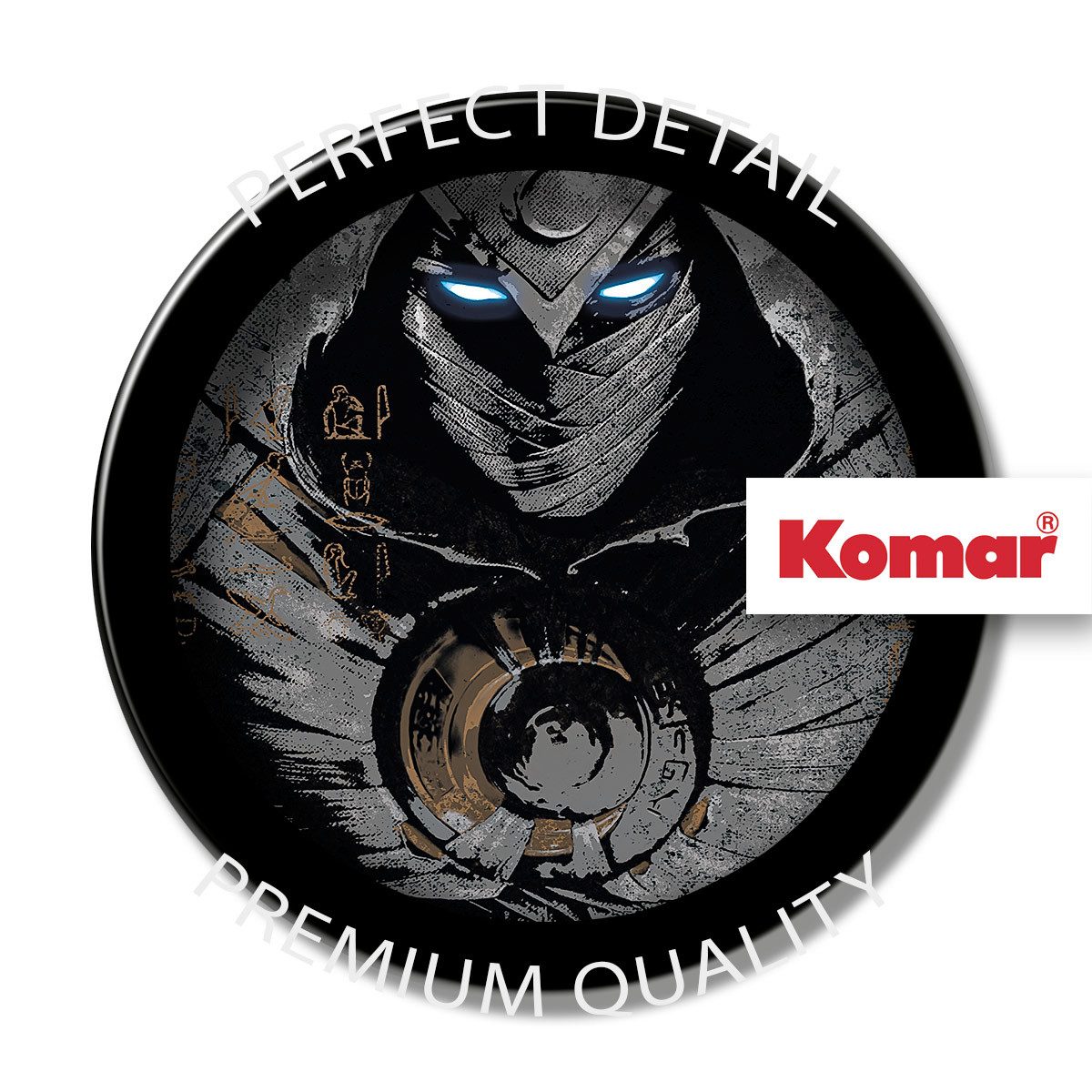 Komar Artprint Moon Knight Darkness Ahead 50 x 70 cm (breedte x hoogte) - kinderkamer, wandsticker (1 stuk)