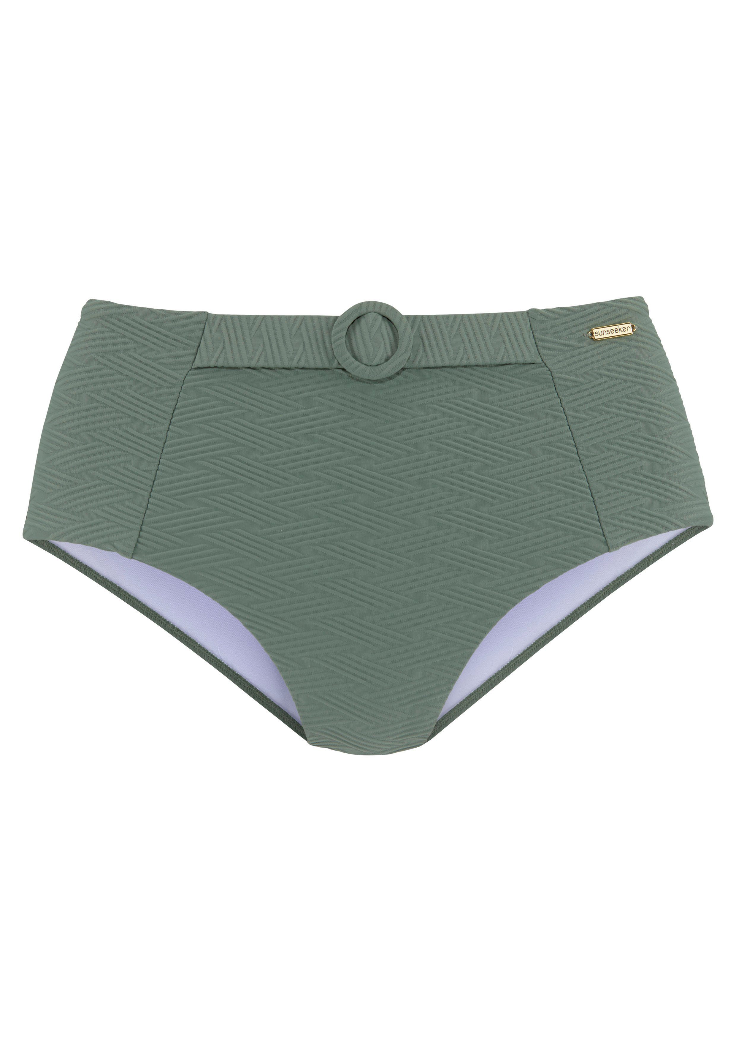 Sunseeker Highwaist-bikinibroekje Loretta met sierriem