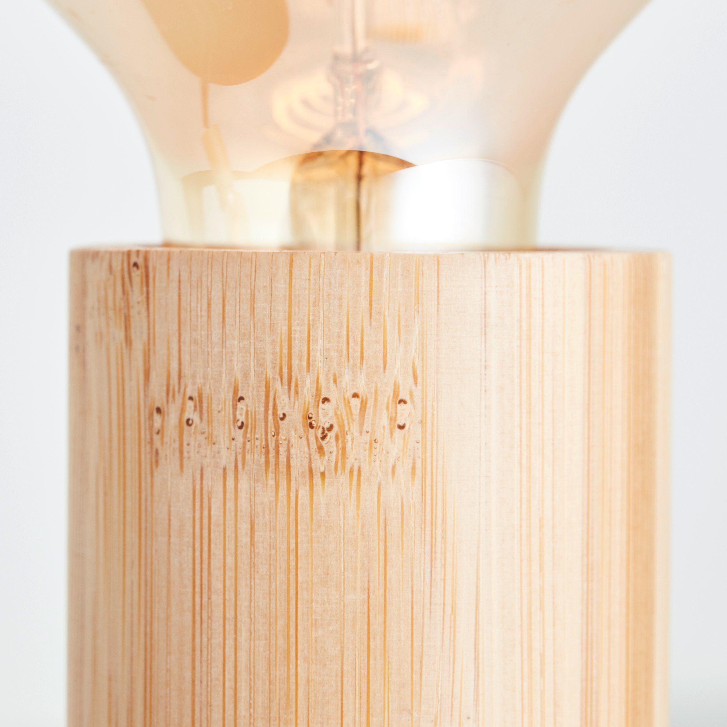 Brilliant Leuchten Plafondspot Tiffany Plafondspot, 12 x 49 x 14 cm, E27, draaibaar, metaal/hout, zwart