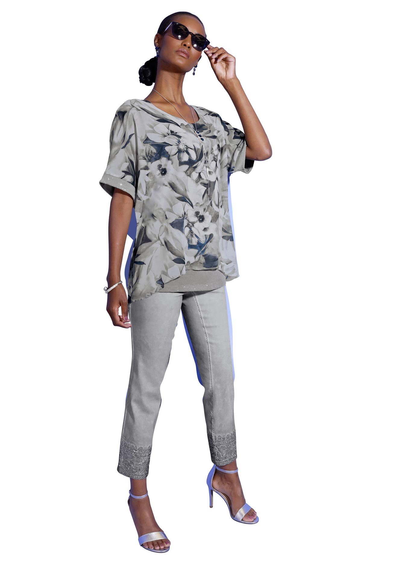 Creation L Geweven broek