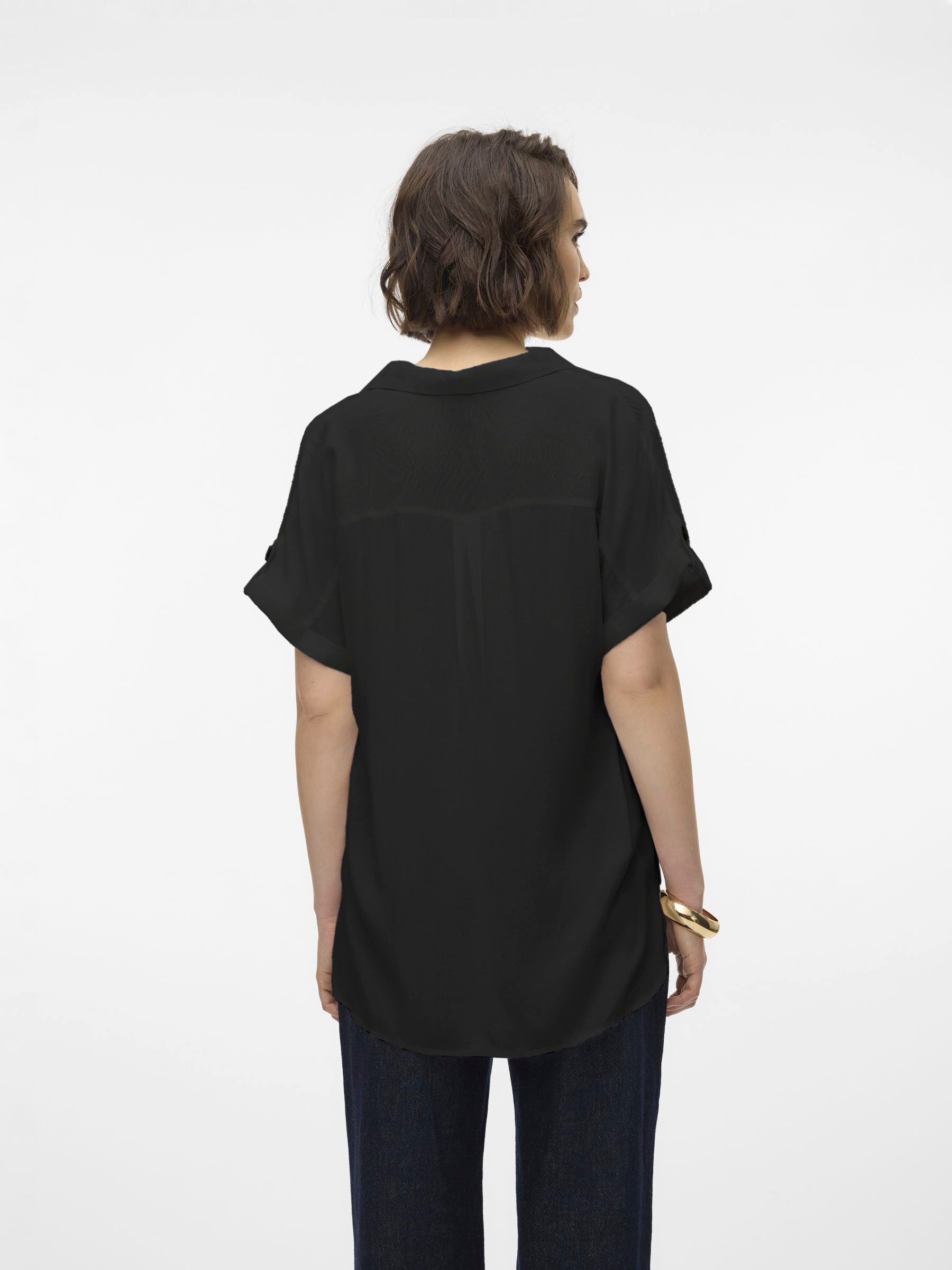 Vero Moda Overhemdblouse VMBUMPY S/S SHIRT WVN GA NOOS