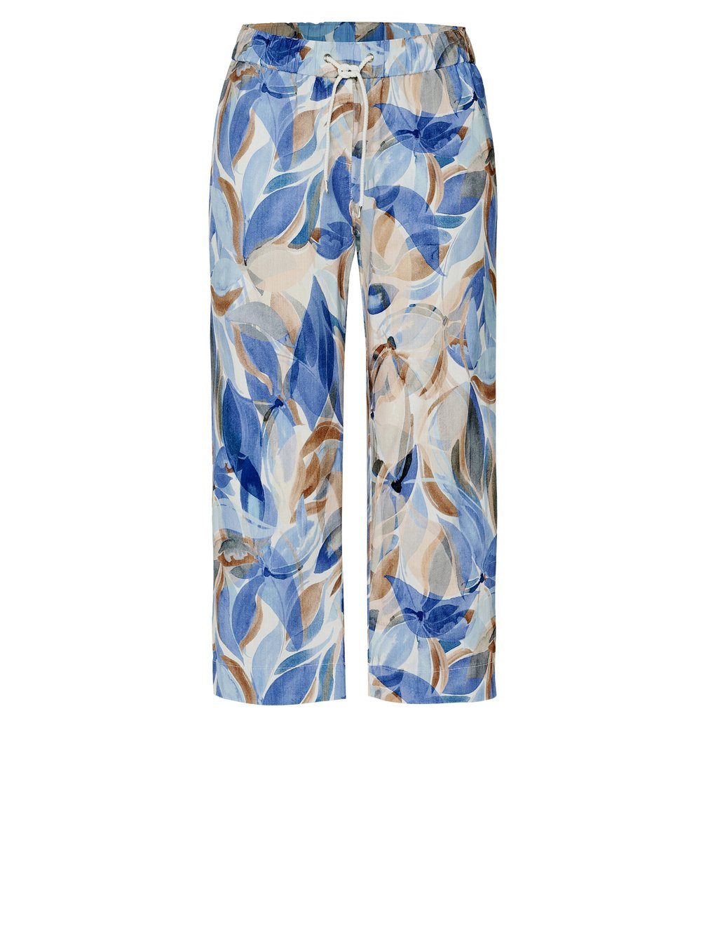 TONI 3/4 broek Pia met wijde pijpen, van zomerse kwaliteit met linnen