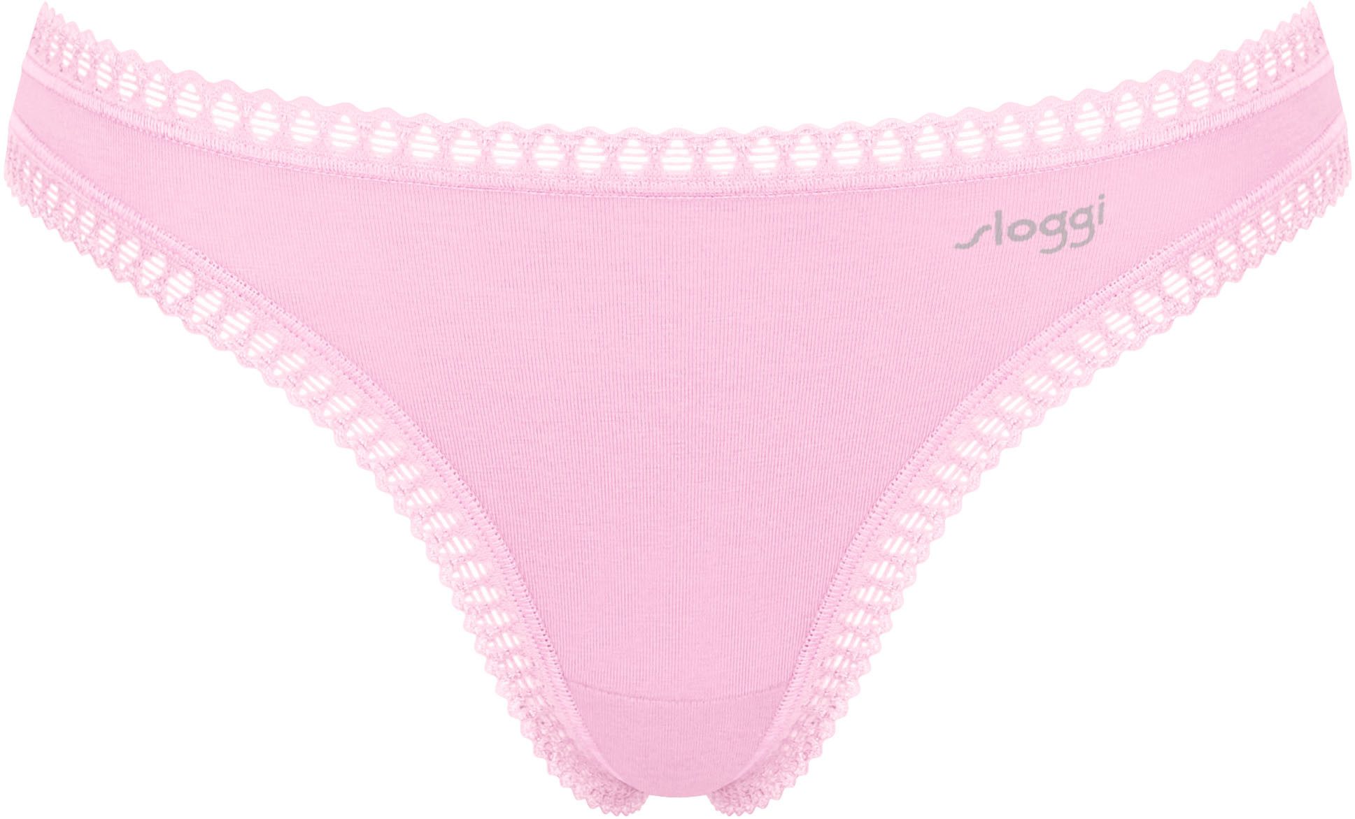 Sloggi String GO Crush met kantdetails, effen, gemustereerd (Set van 3)
