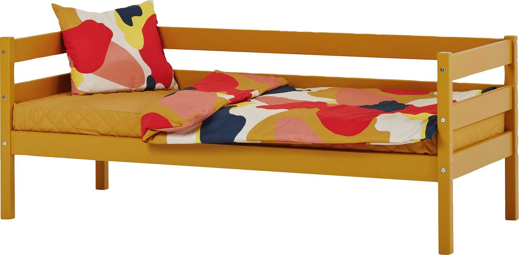 Hoppekids 1-persoonsledikant ECO Comfort kinderbed, massief grenenhout, tienerbed inclusief lattenbodem (set)