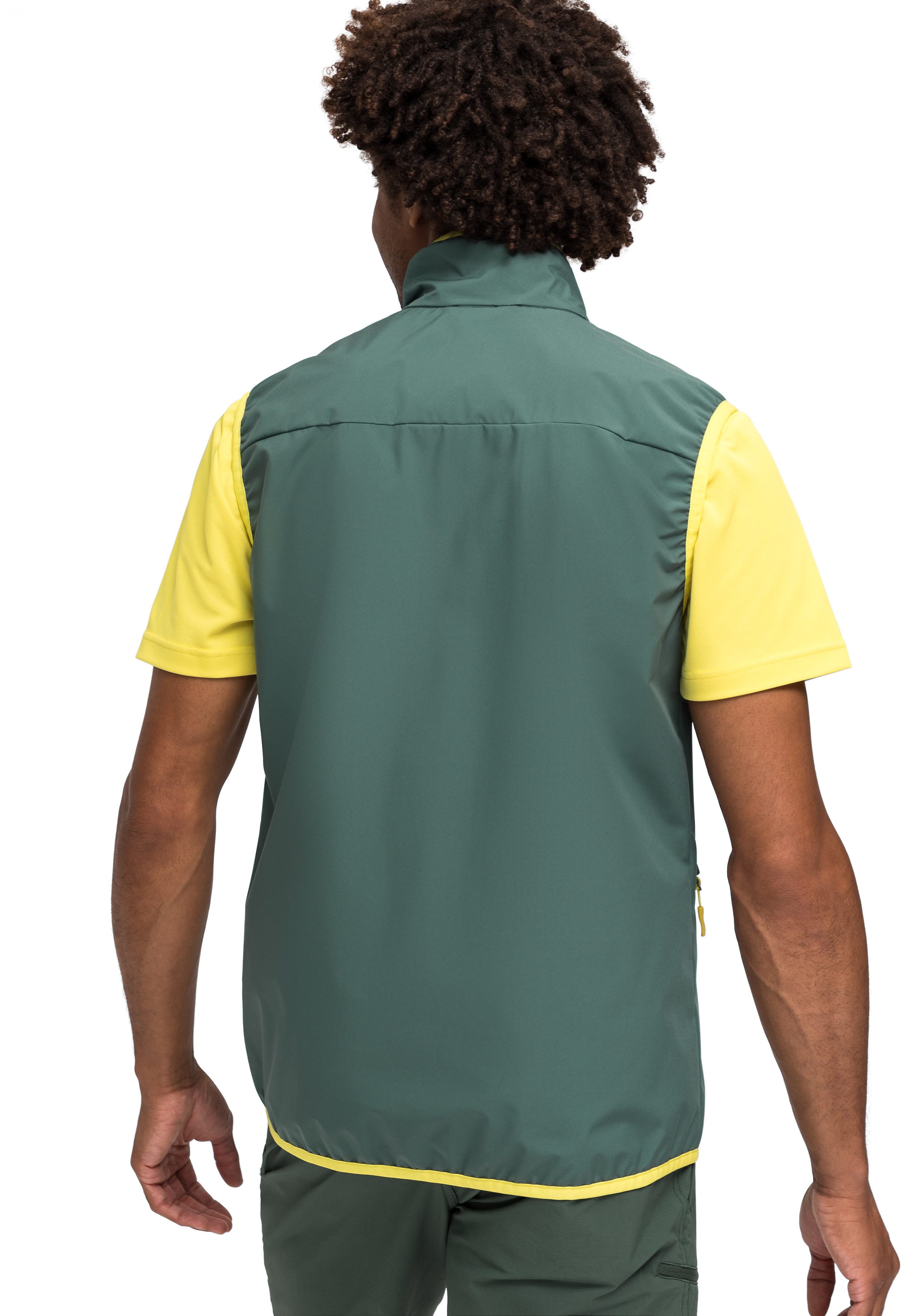 Maier Sports Softshell-bodywarmer Brims Vest M ademende herenvest, waterafstotende outdoorvest