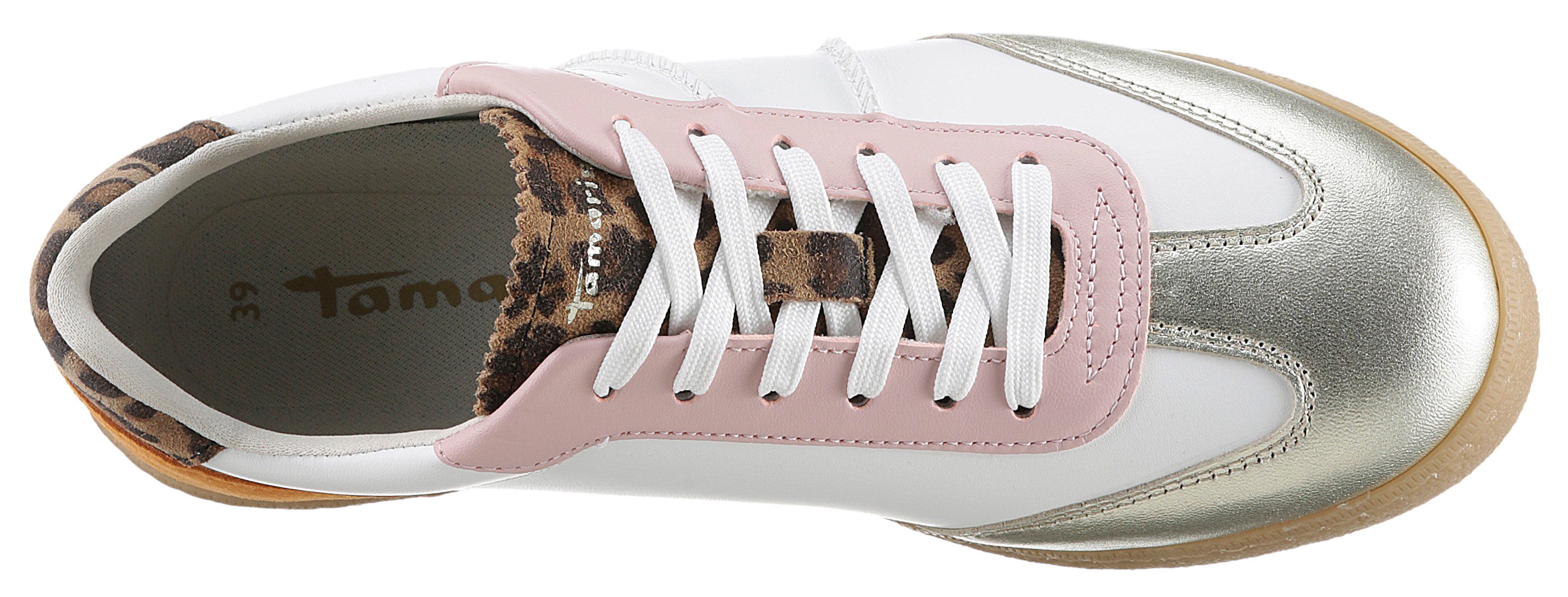Tamaris Sneakers veterschoen, lage schoen, vrijetijdsschoen, opvallende contrastaccenten