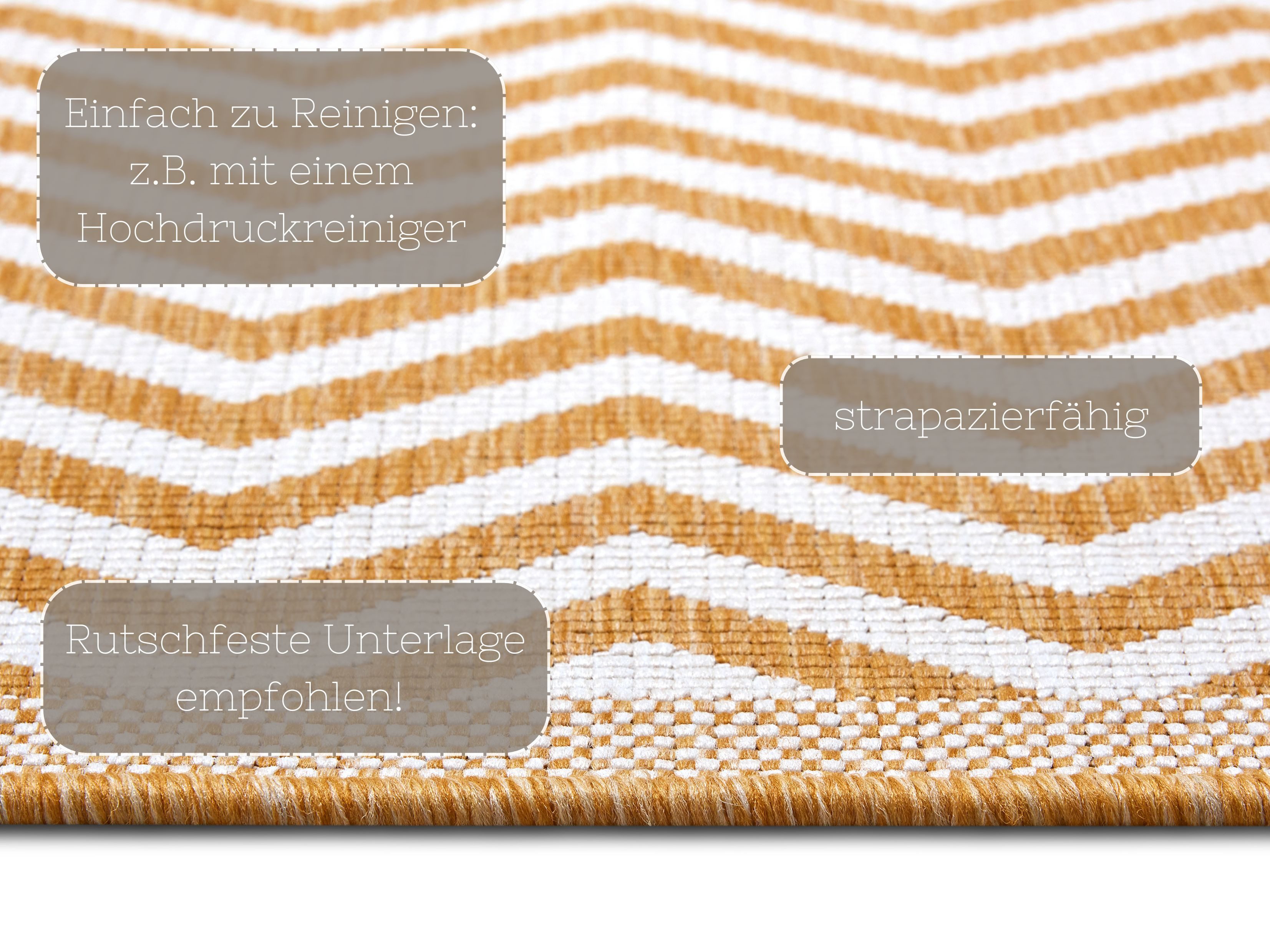 NORTHRUGS Vloerkleed Palma tweezijdig te gebruiken kleed Binnen- en buitengebruik, weerbestendig, balkon, loper, woonkamer, waterbestendig