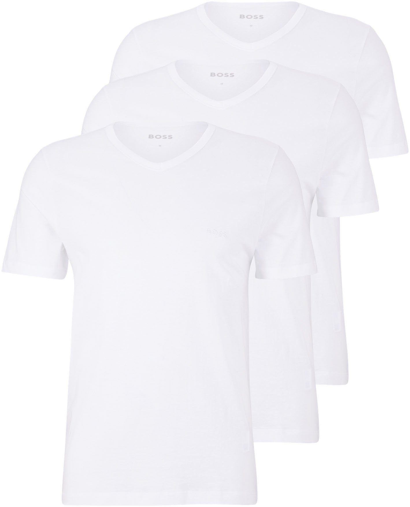 BOSS Shirt met V-hals T-shirt VN 3P Co (set)