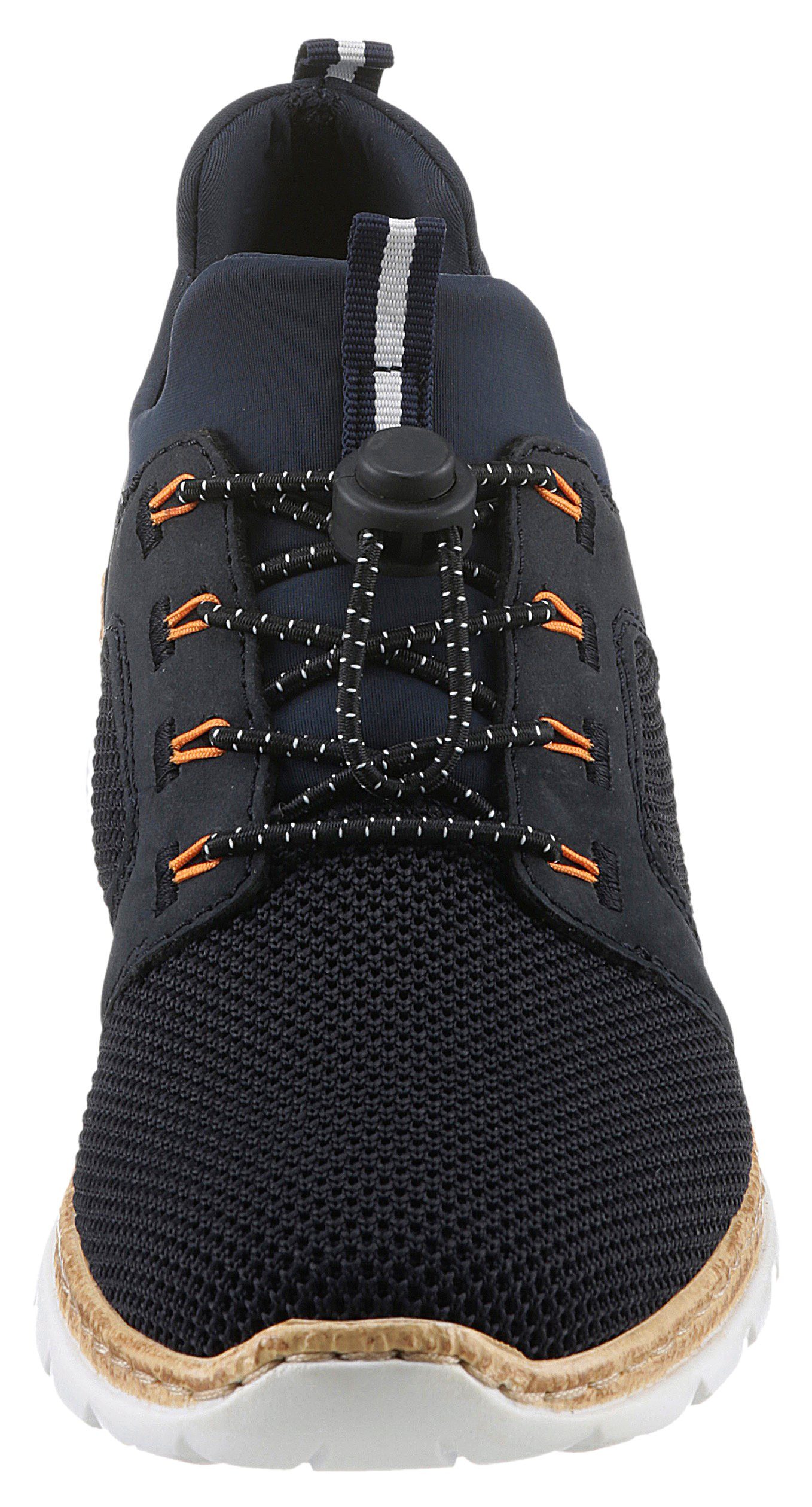 Rieker Slip-on sneakers , instapschoen, lage schoen, slipper, vrijetijdsschoen met elastische instap