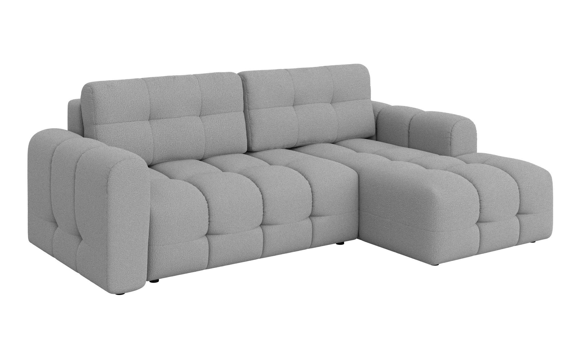 INOSIGN Hoekbank Manilla, optioneel met bedfunctie, B/D/H 265/170/91 cm L-vorm met recamiere rechts/links bestelbaar, golfondersteuning