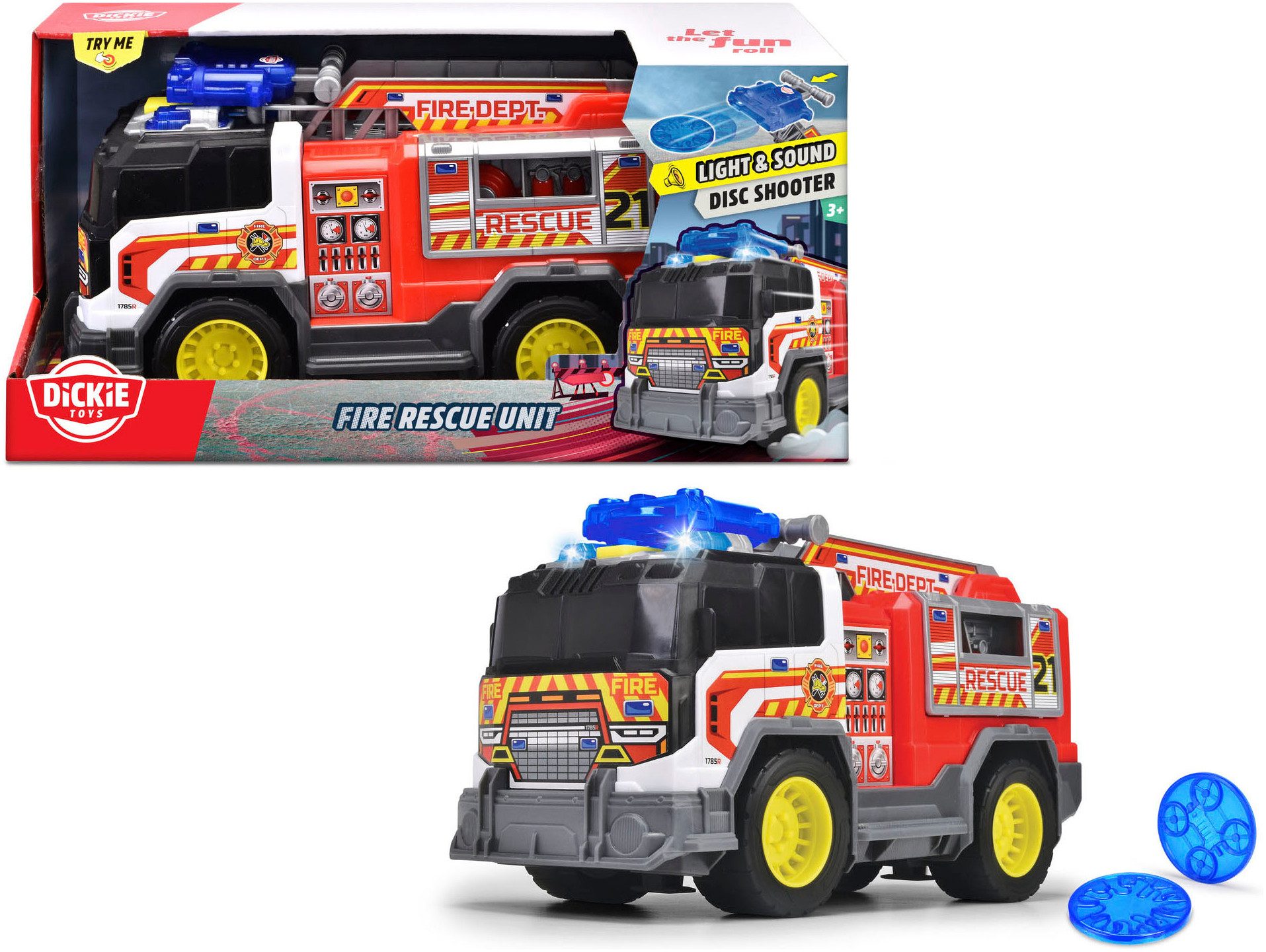 Dickie Toys Speelgoed-brandweer Brandbestrijdings Eenheid