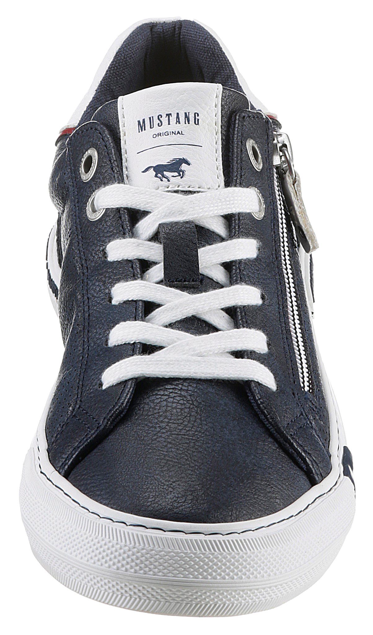 Mustang Shoes Sneakers zachte schachtvering, vrijetijdsschoen, lage schoen, veterschoen