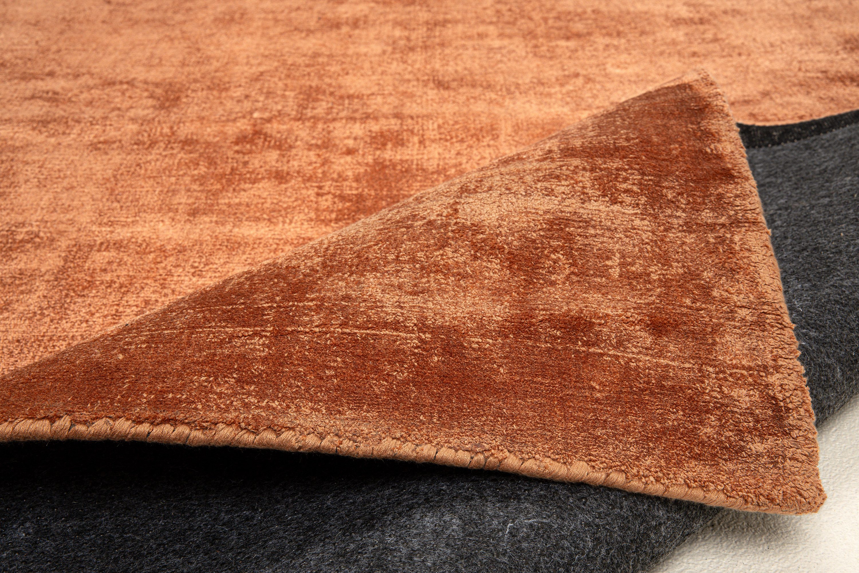 TOM TAILOR HOME Vloerkleed Shine uni Handgeweven vloerkleed, 100% viscose, met de hand geweven, met elegante glans
