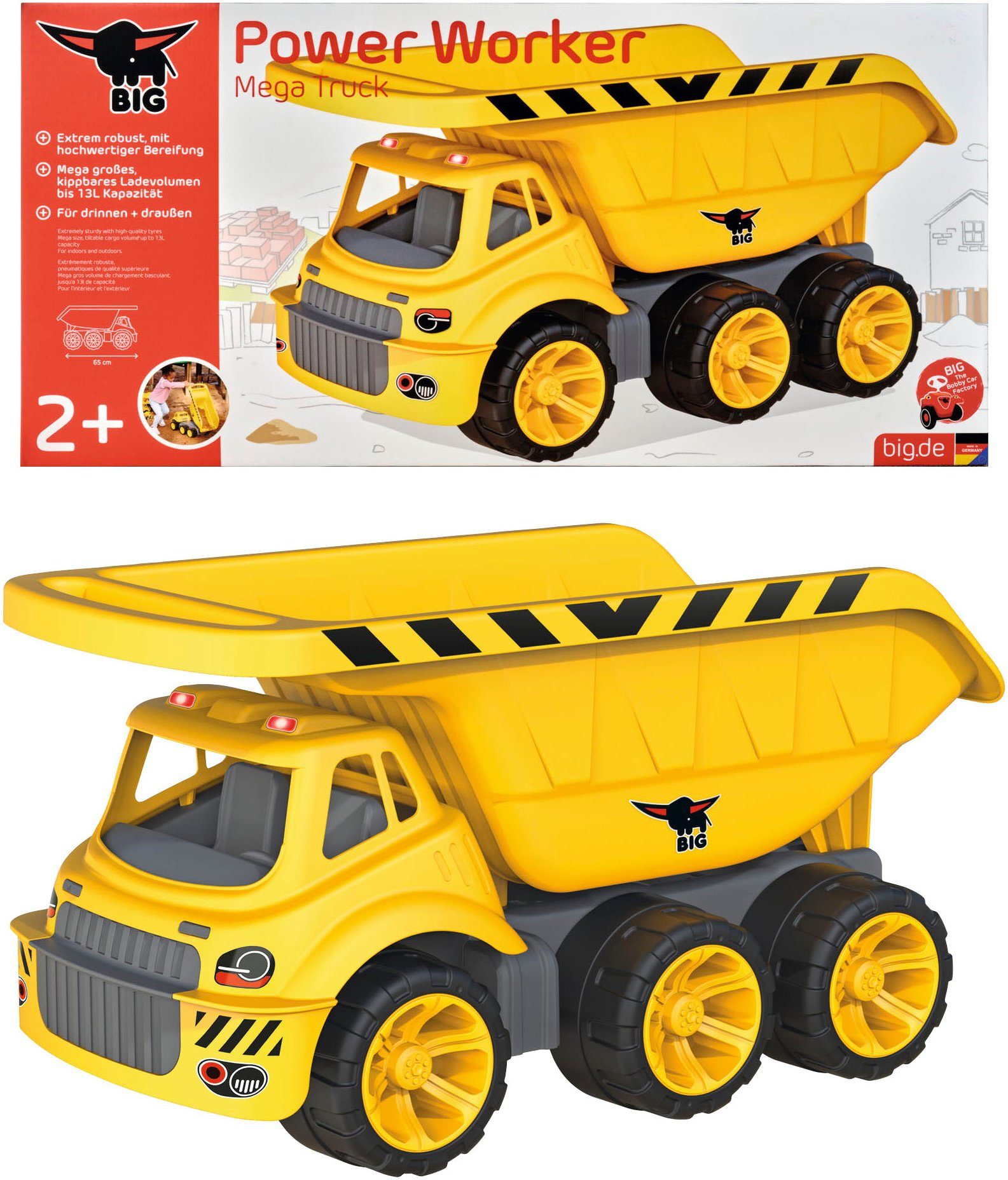 BIG Speelgoed-bouwauto BIG power-worker mega kiepwagen