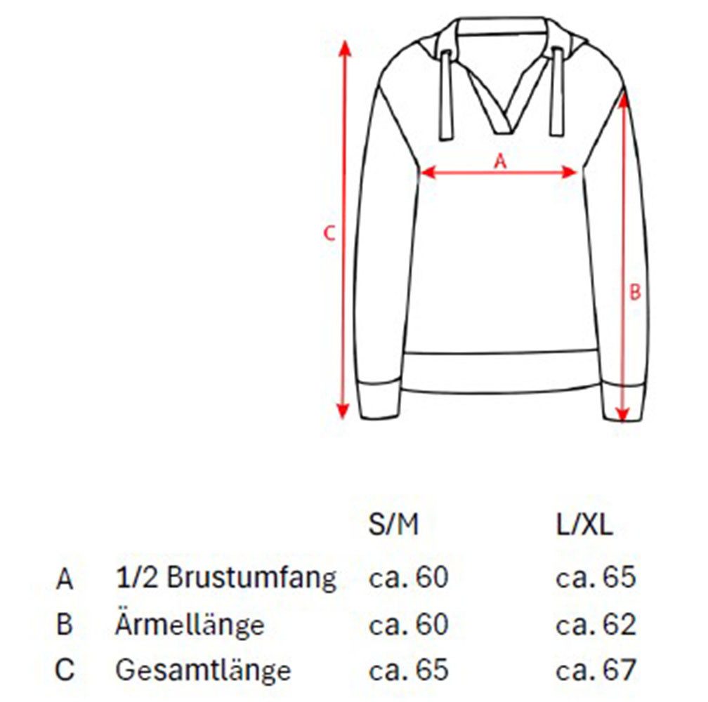 Zwillingsherz Capuchontrui Hart met figuurvriendelijke, casual snit, one size
