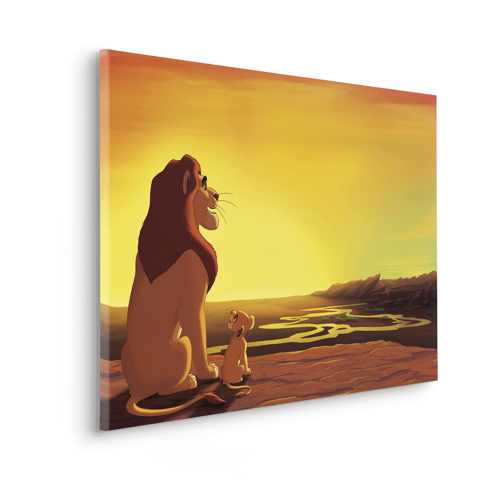 Komar Artprint op linnen Disney The Lion King Your Kingdom 90 x 60 cm (breite x höhe) - kinderzimmer, dekoration (1 stuk)