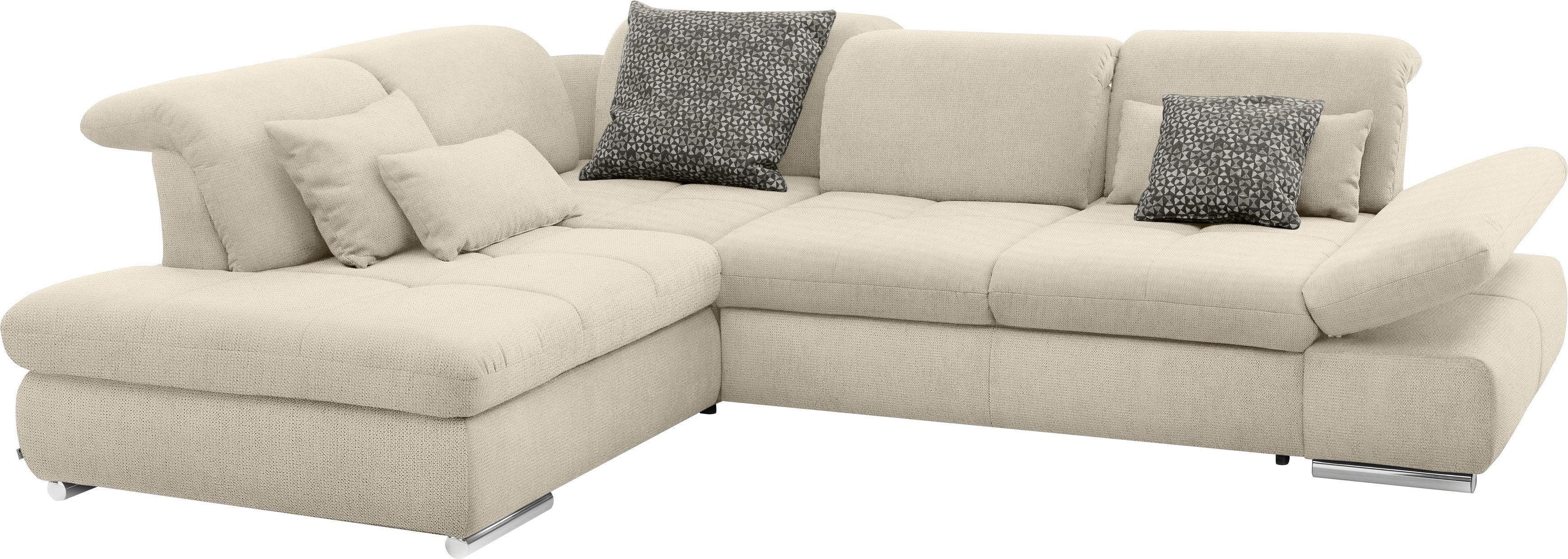 set one by Musterring Hoekbank SO 4100 met comfortabele pocketvering en hoofdeindeverstelling,