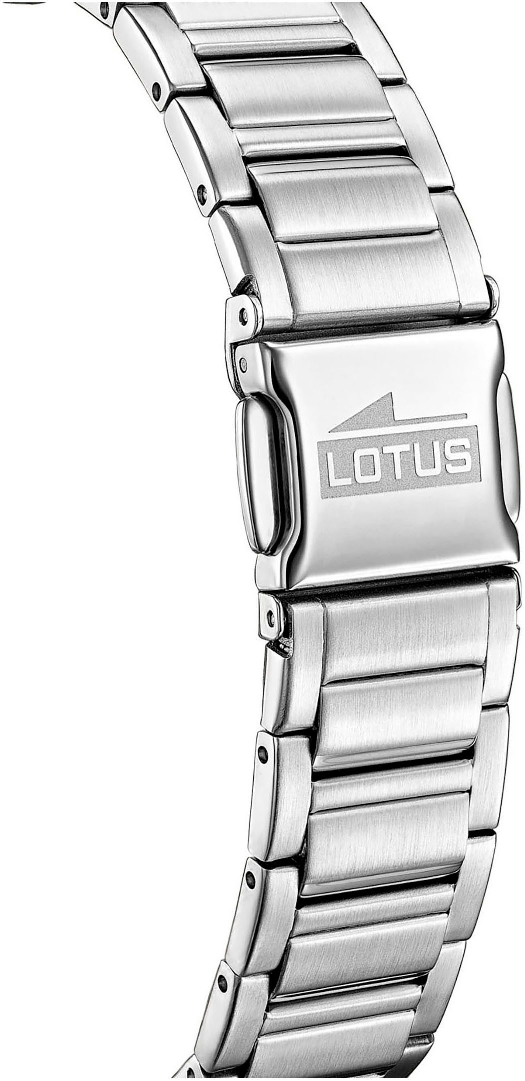 Lotus Kwartshorloge Square Horloge, dameshorloge, stalen band, analoog