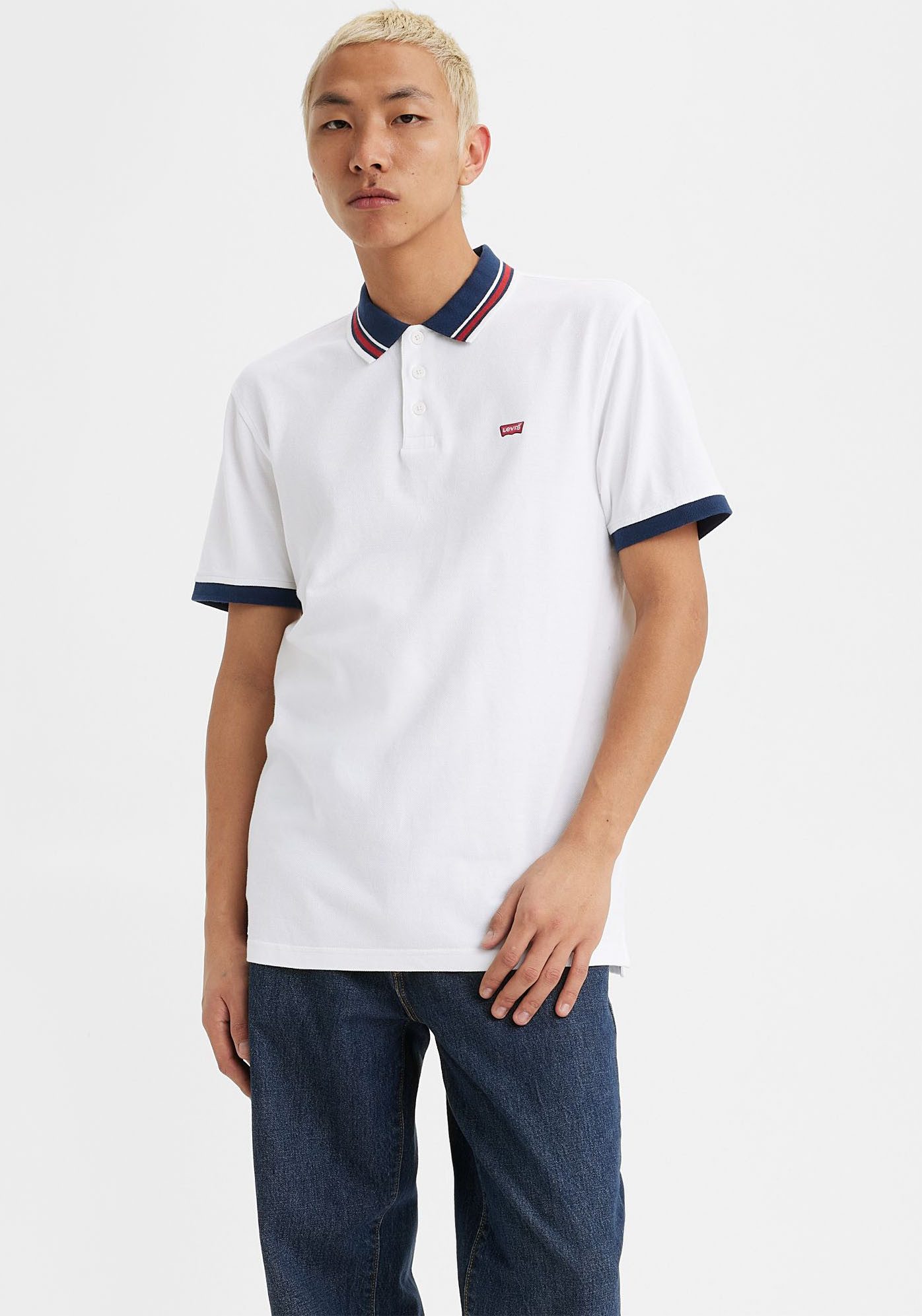 Levi's Poloshirt LE NEW LEVIS HM POLO met klein batwing-logo