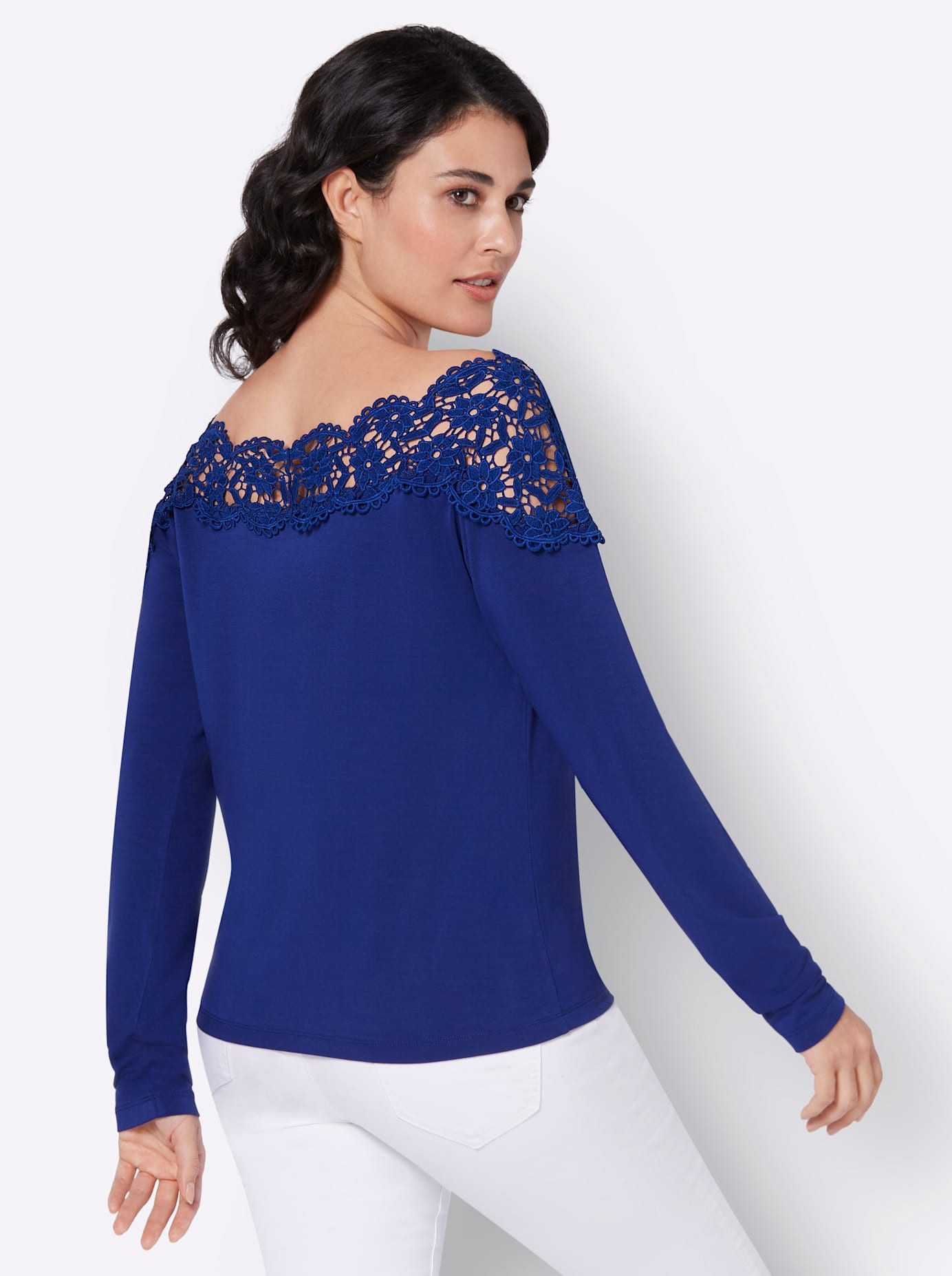Creation L Shirt met lange mouwen Modal-shirt (1-delig)