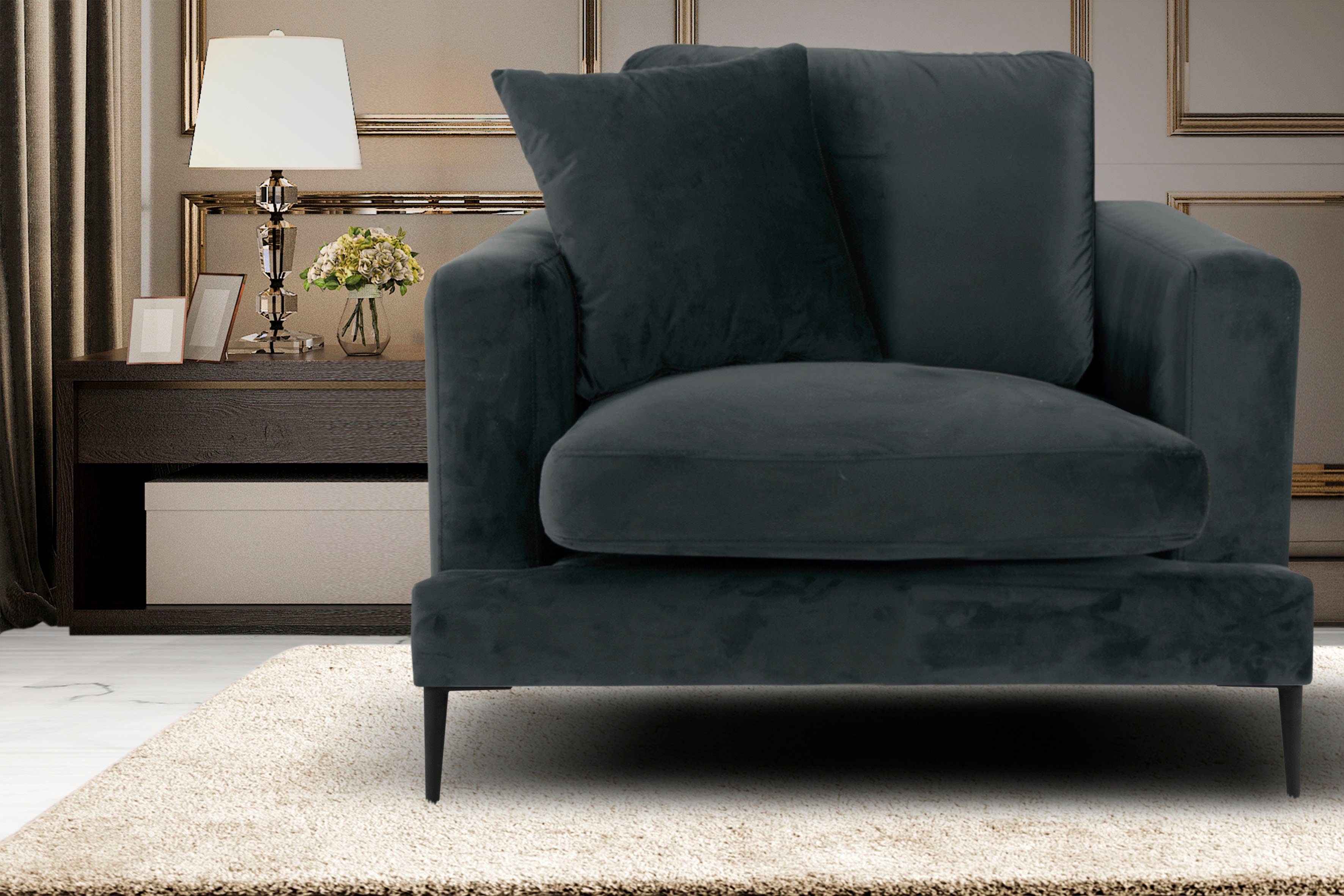 Leonique Fauteuil Cozy loungesstoel, designstoel, afmetingen B/D/H: 91/97/80 cm