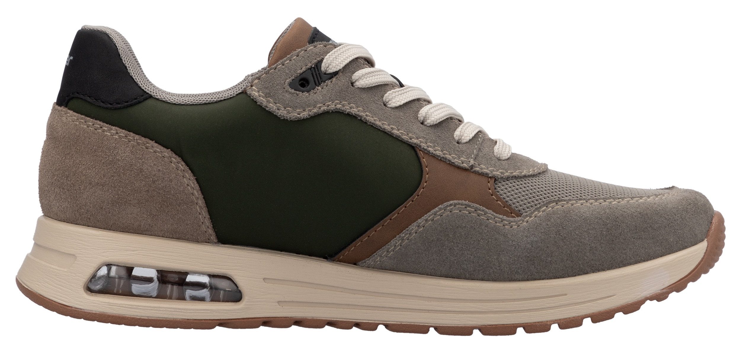 Rieker Sneakers veterschoen, lage schoen, vrijetijdsschoen met gepolsterde schachtversteviging