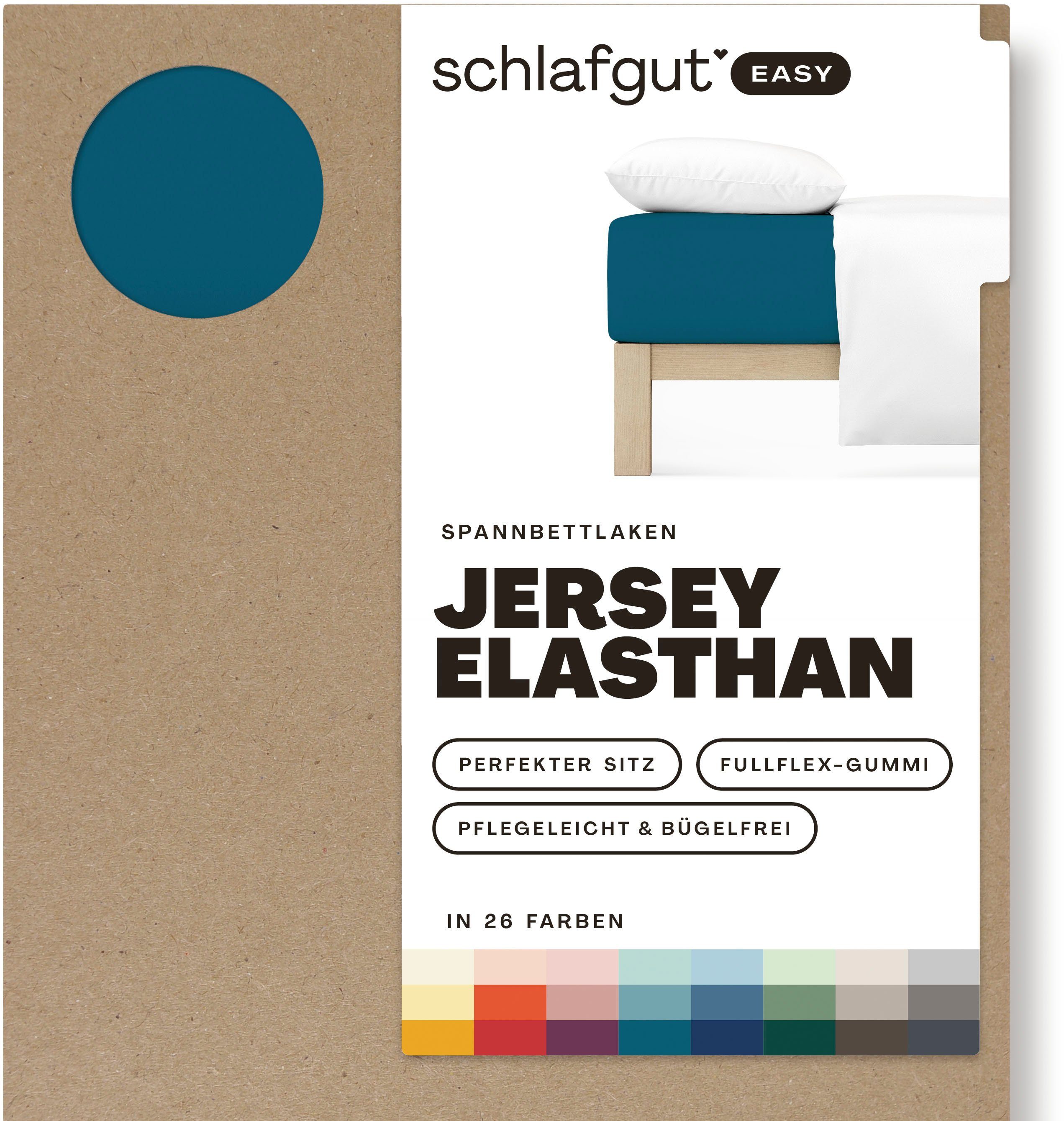 Schlafgut Hoeslaken EASY jersey elastaan MADE IN GREEN by OEKO-TEX® (1 stuk)