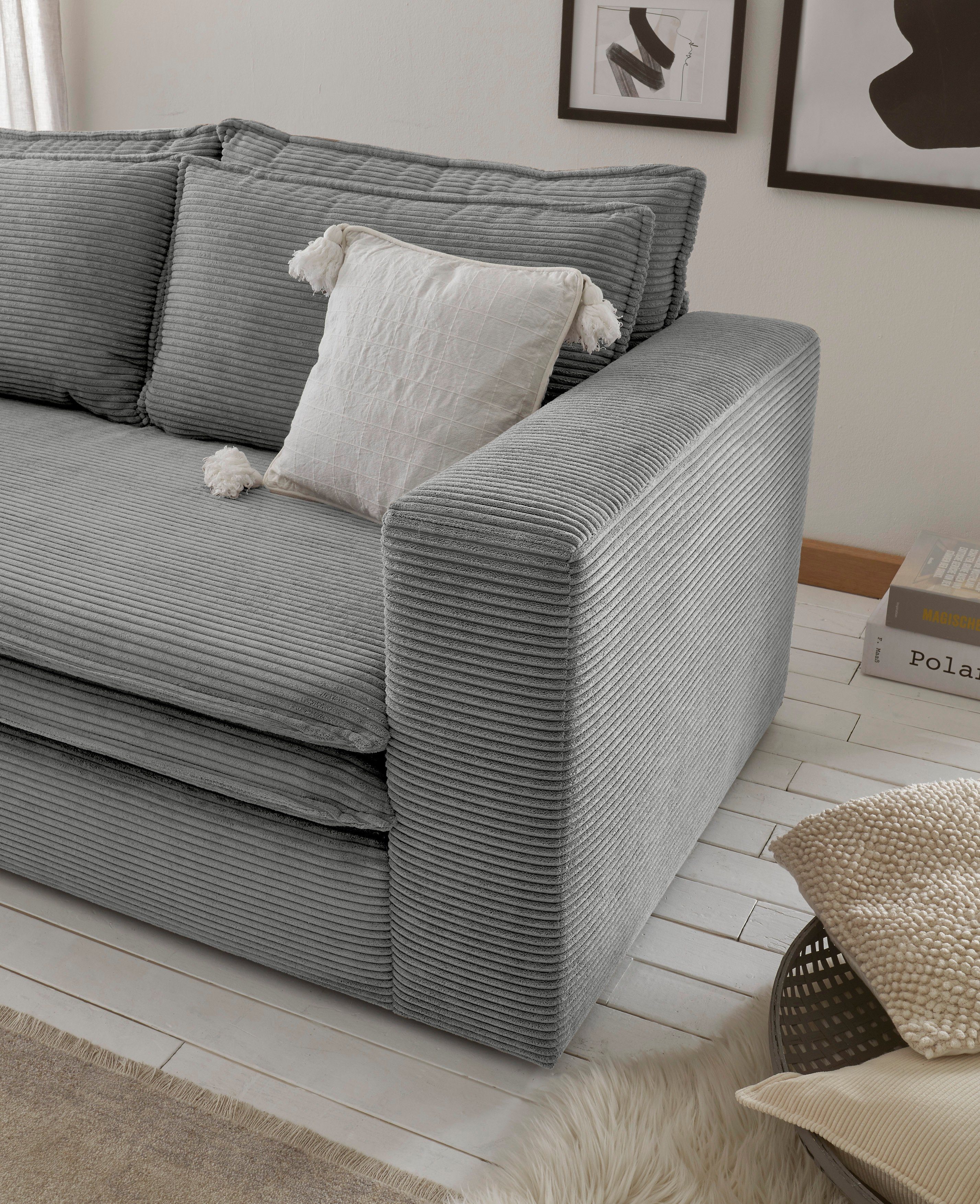 Places of Style Fauteuil PIAGGE Hoogwaardige cord- passend bij de serie PIAGGE