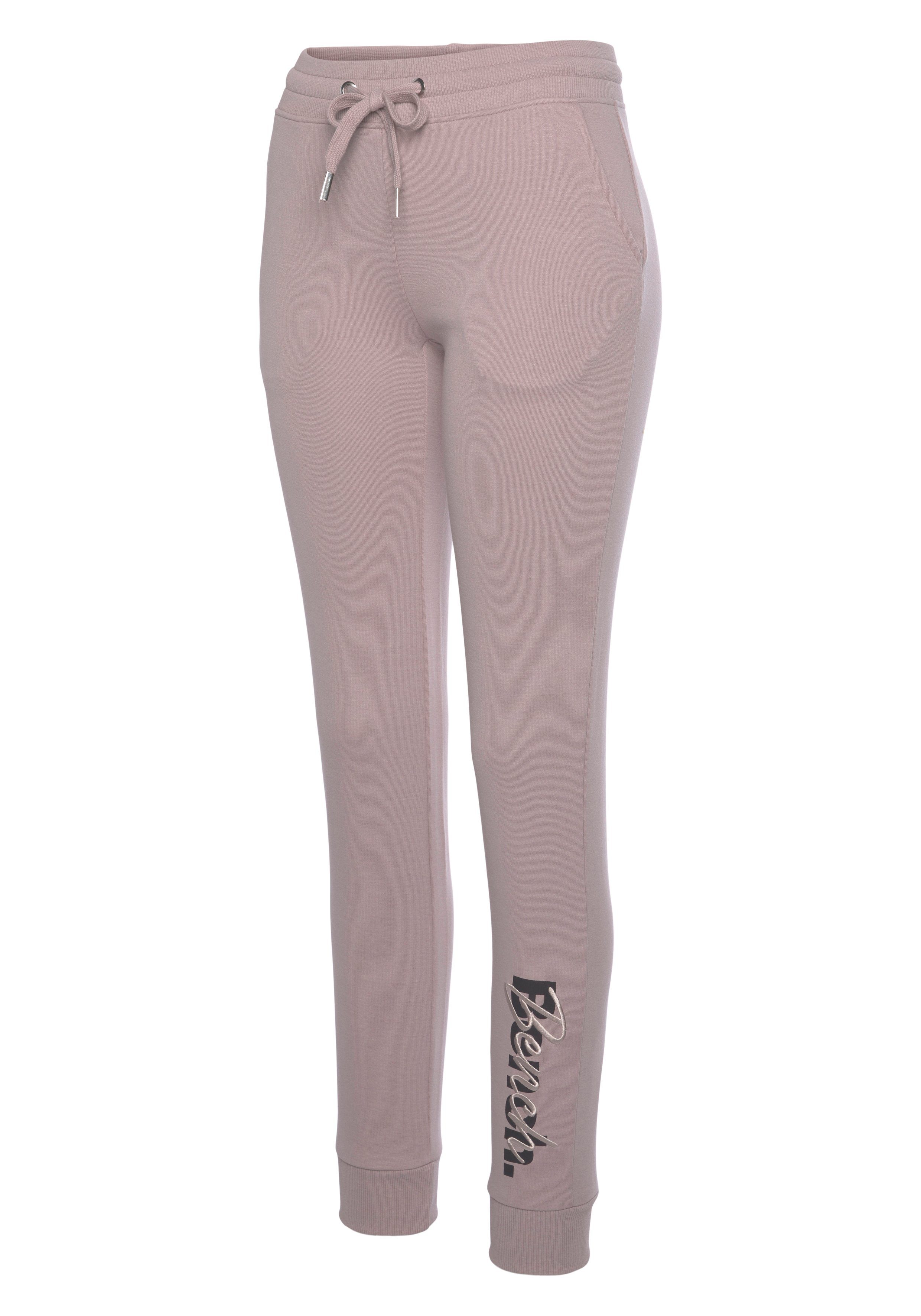 Bench. Loungewear Sweatpants met logoprint en borduurwerk, loungewear
