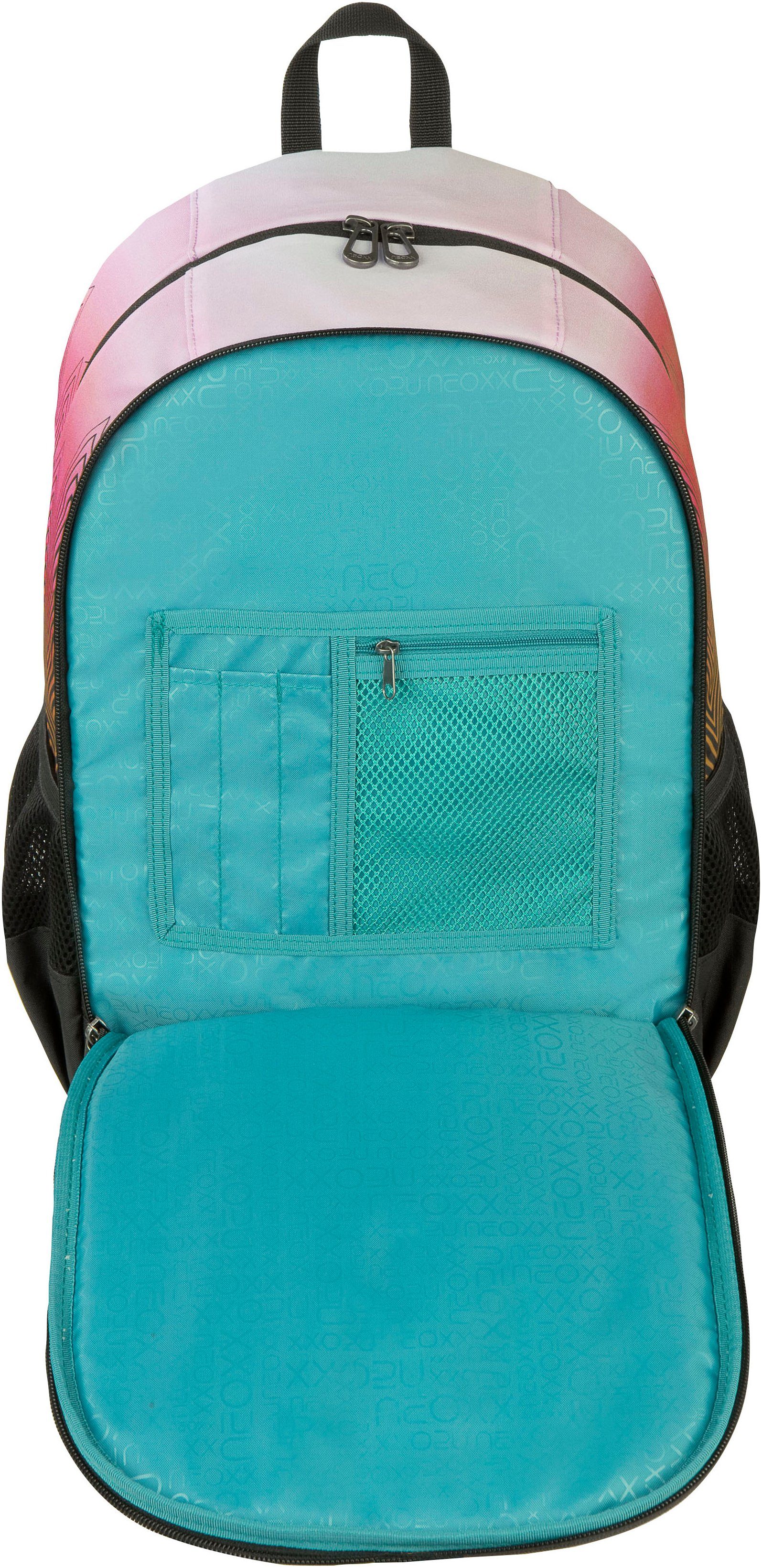 neoxx Schoolrugzak Flow, Sweet like Sunset gedeeltelijk van gerecycled materiaal