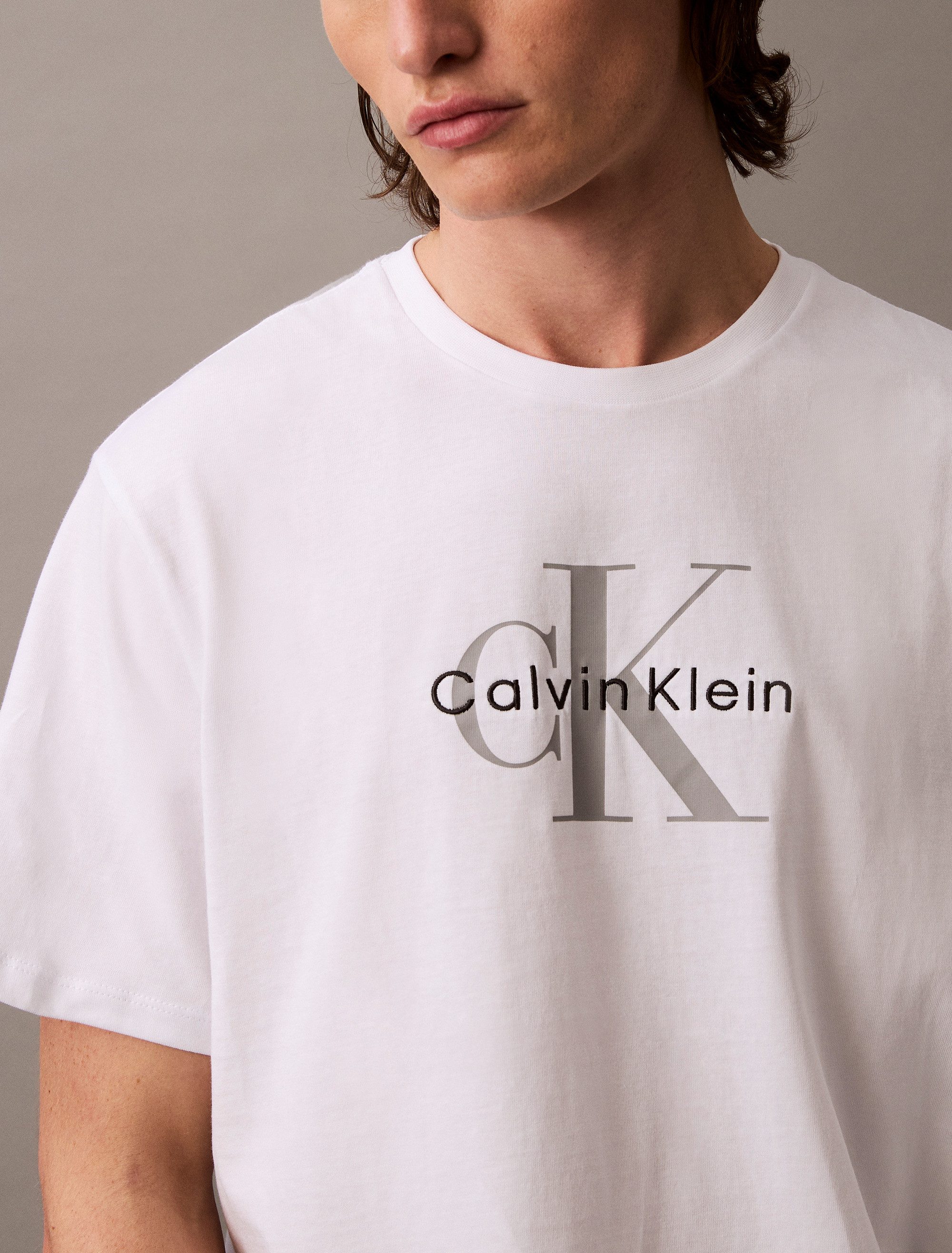 Calvin Klein T-shirt SS Hero Monologo Tee 20s Met ronde hals, regular fit