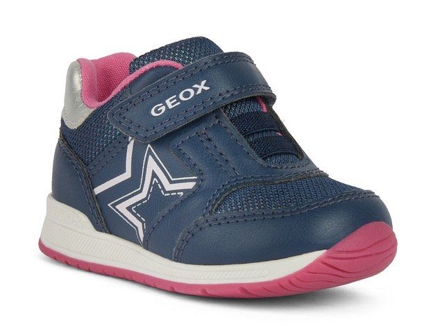 Geox Babyschoentjes B RISHON A Sneaker klittenlaars met mooie ster-applicatie