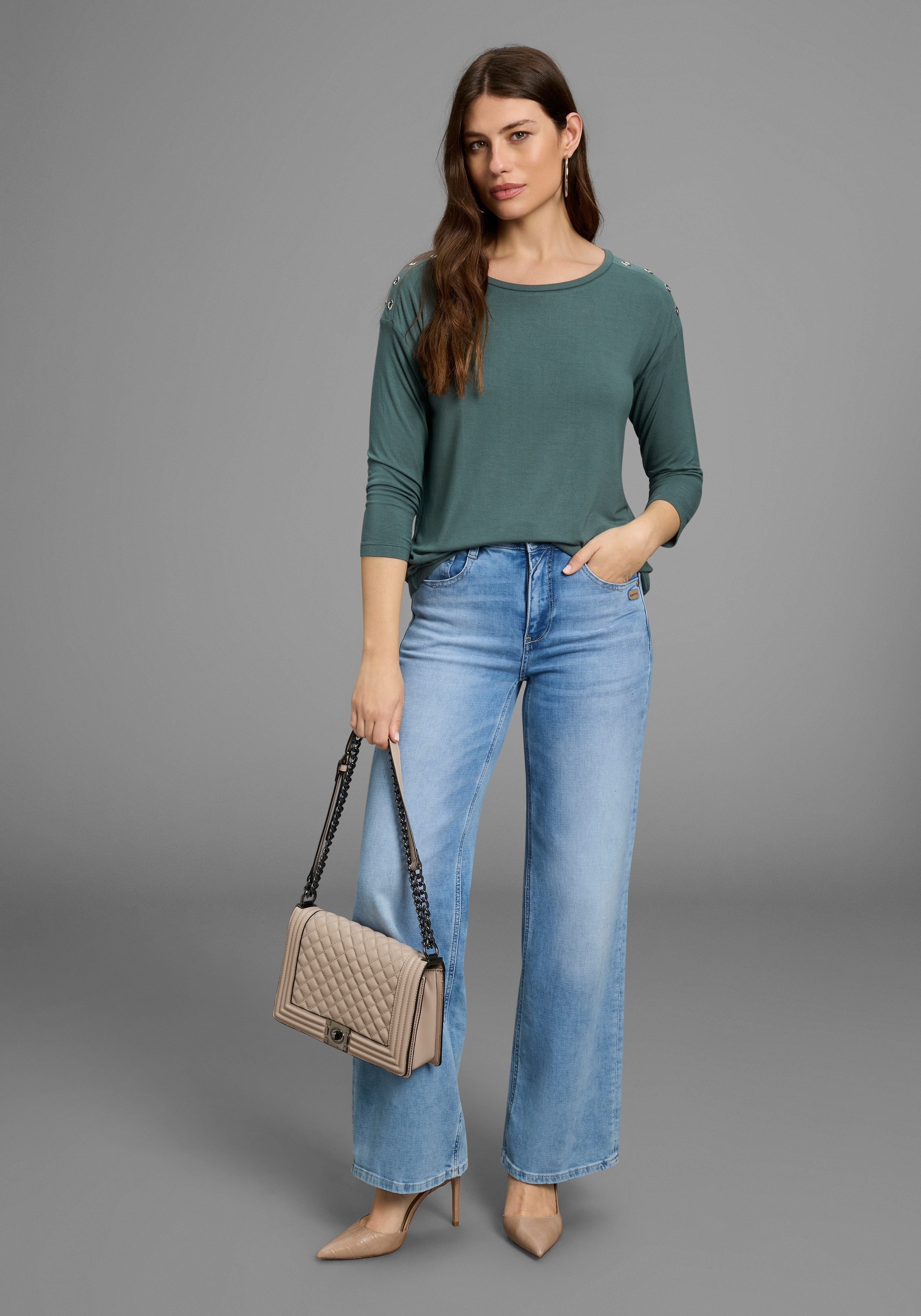 Laura Scott Shirt met 3/4 mouwen