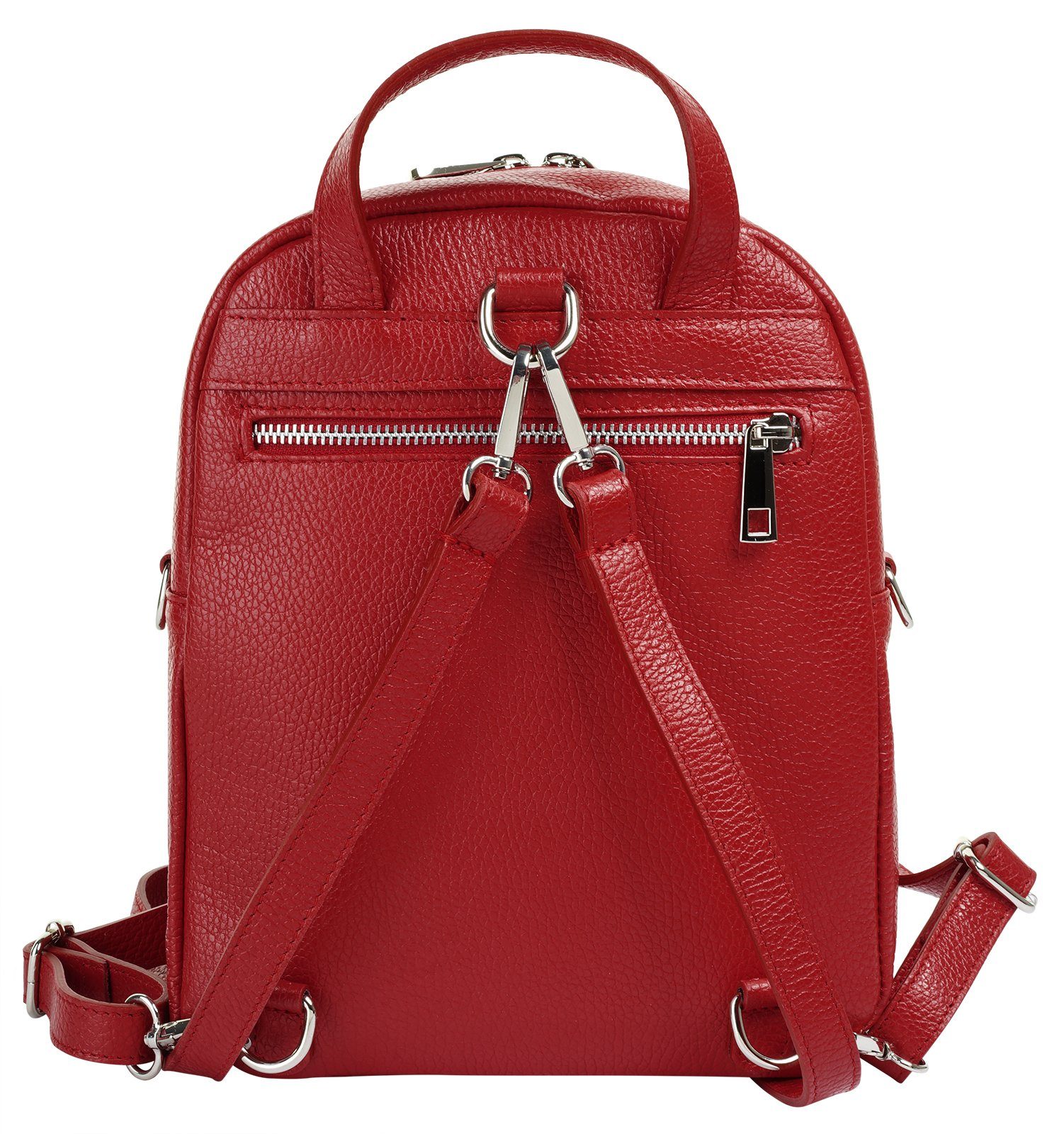 Cluty Rugzak echt leer, made in italy