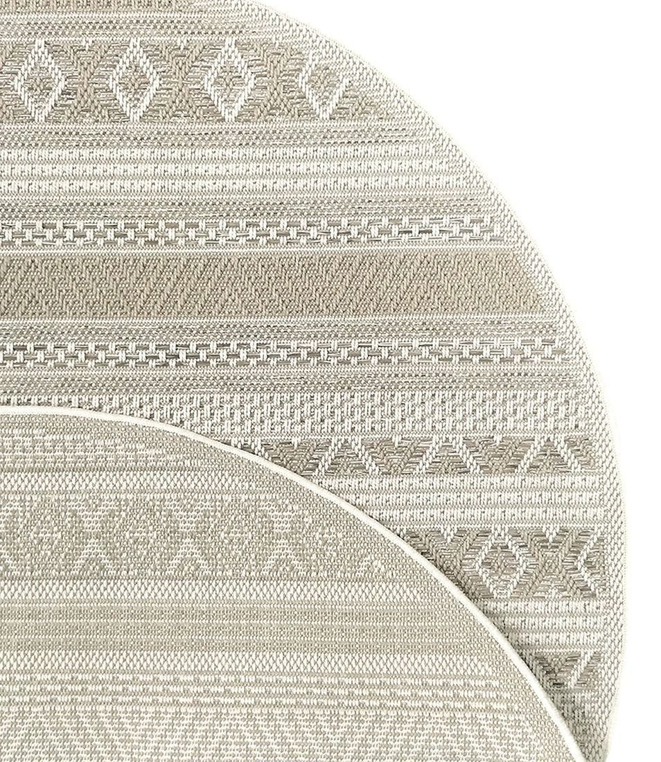 The carpet Vloerkleed Calgary round moderne robuuste binnen- en buitenkleed