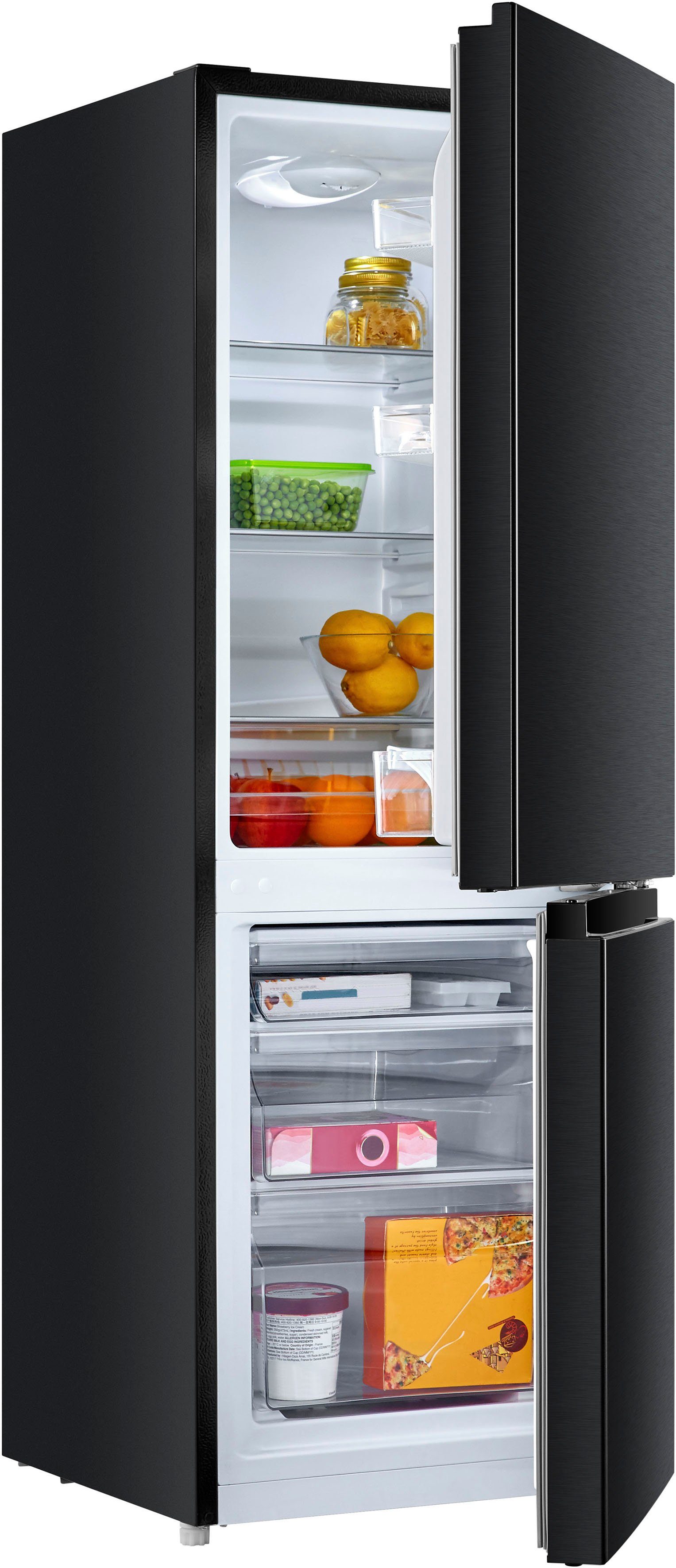 Hanseatic Koel-vriescombinatie HKGK14349DR Ontdooiautomaat, fruit- en groentevak