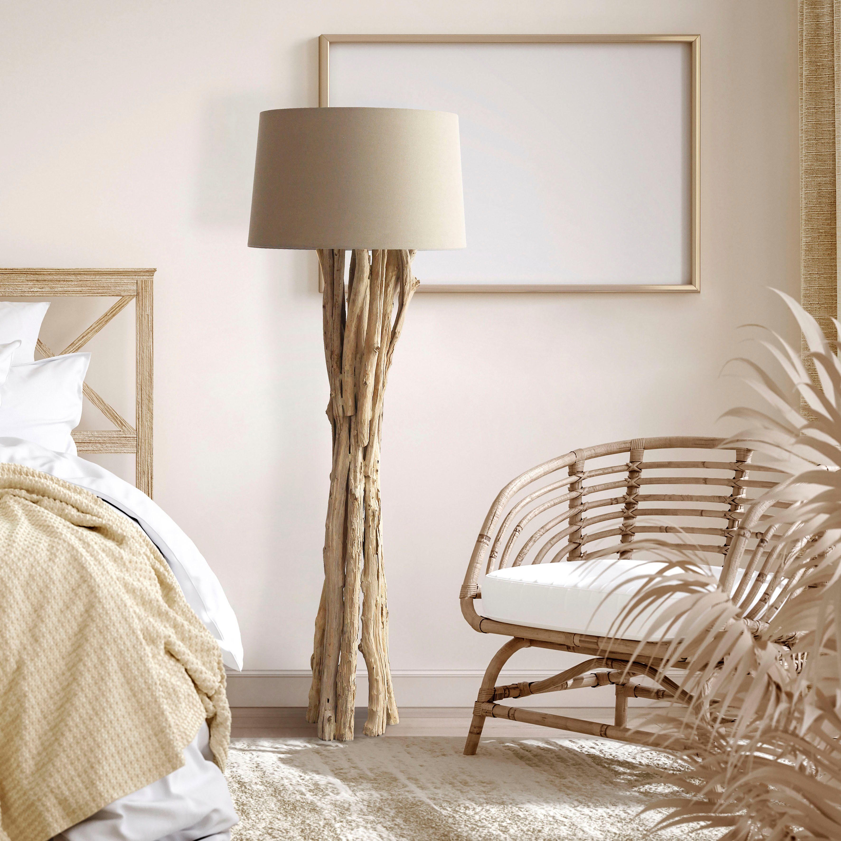 SalesFever Staande lamp Rae met de hand gemaakt (1 stuk)