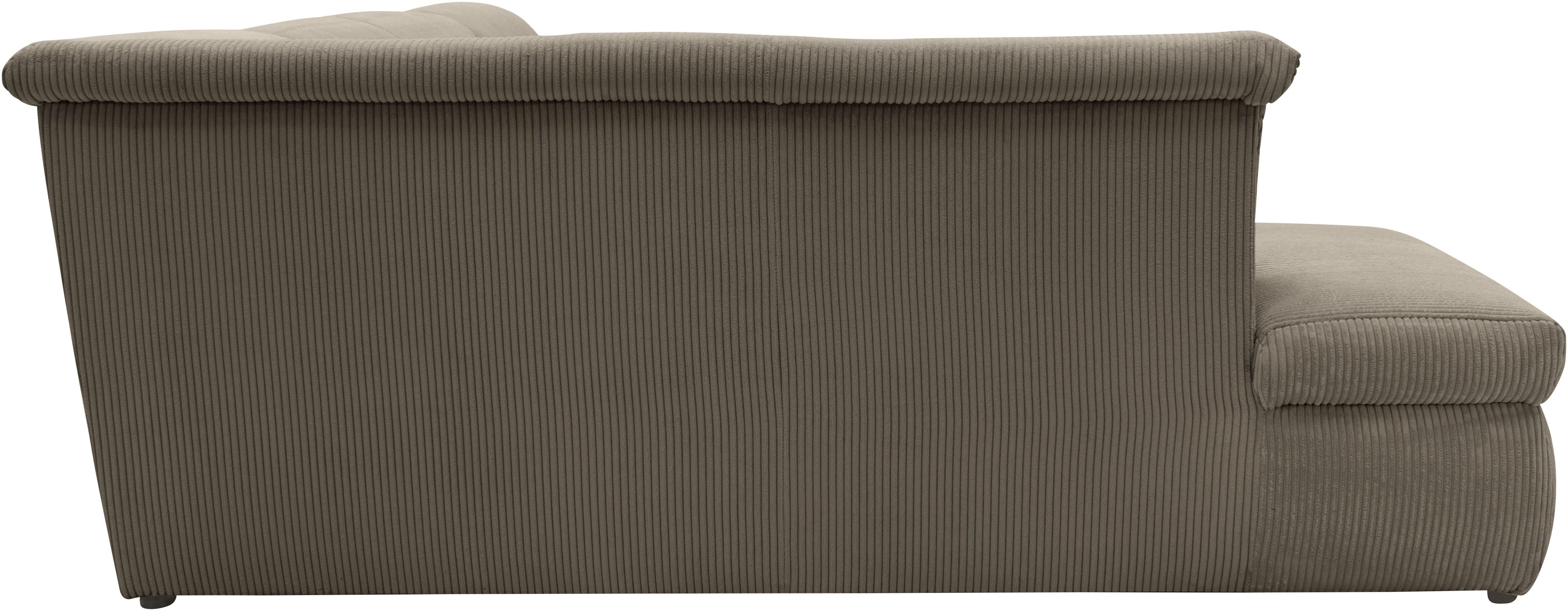 DOMO collection Zithoek Moric U-vorm ook in cord in xxl-formaat, naar keuze met slaapfunctie en verstelbare armleuning