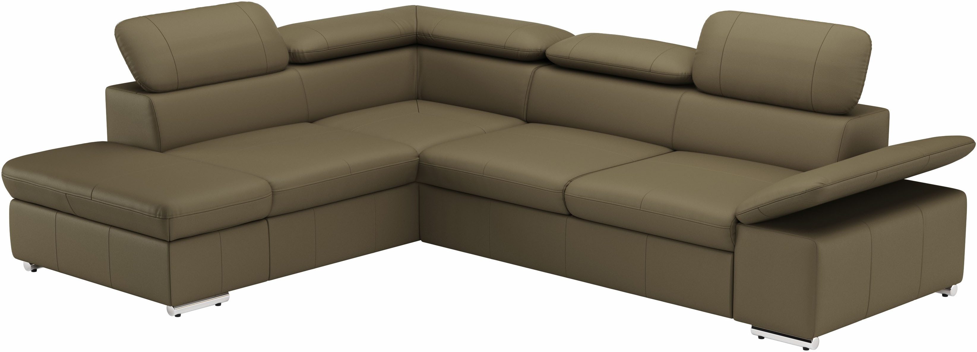 sit&more Hoekbank Valentine L-Form, B: 272 cm optioneel met bedfunctie, ottomane links of rechts