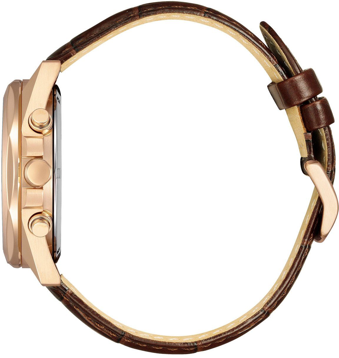 Citizen Chronograaf CA4593-15A Polshorloge, herenhorloge, solar, stopwatchfunctie, leren band