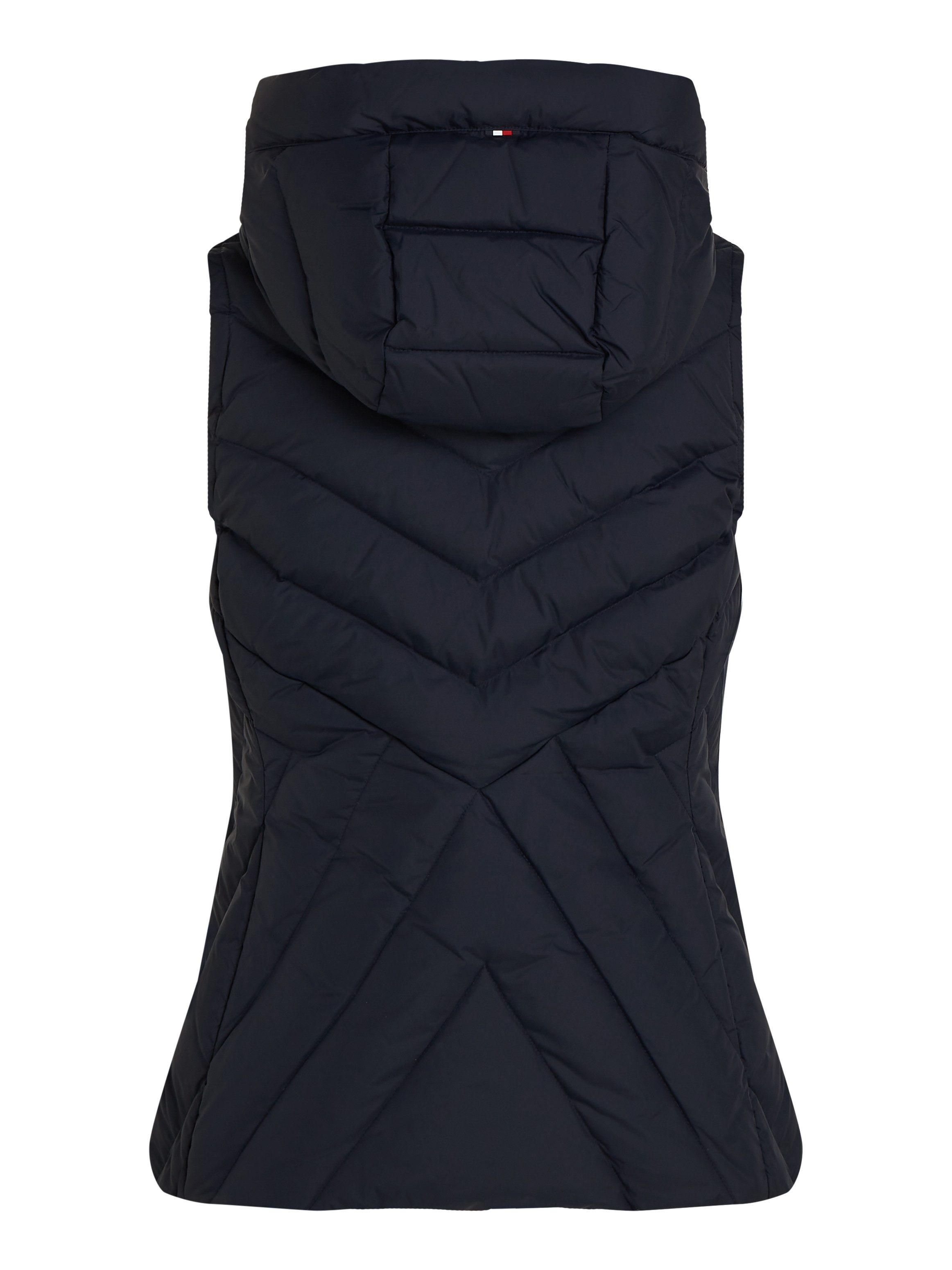 Tommy Hilfiger Bodywarmer CHEVRON MW PADDED VEST met gemiddelde vulling en merklabel