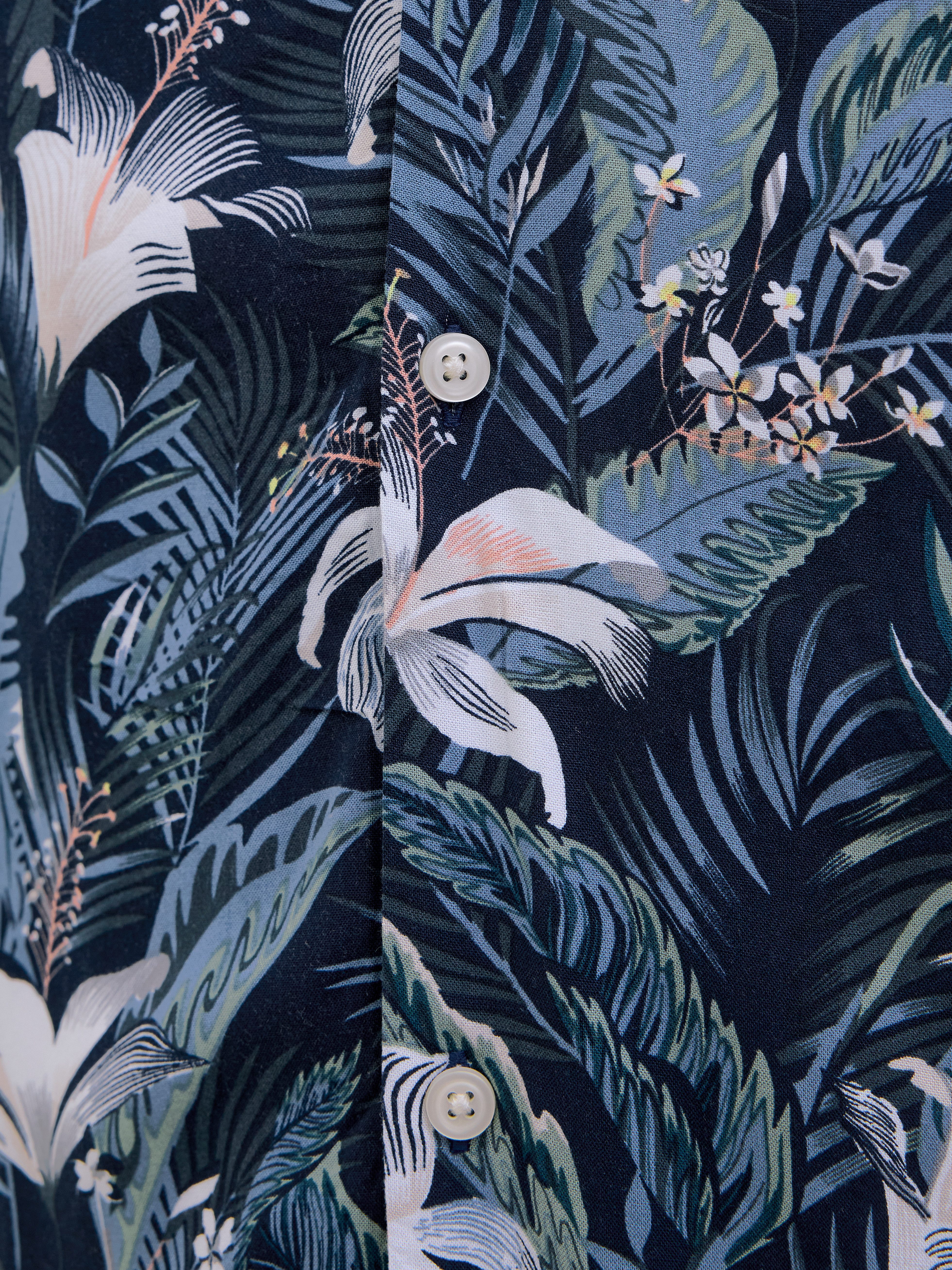 Jack & Jones Overhemd met korte mouwen JJEJEFF TROPICAL AOP RESORT SHIRT SS SN