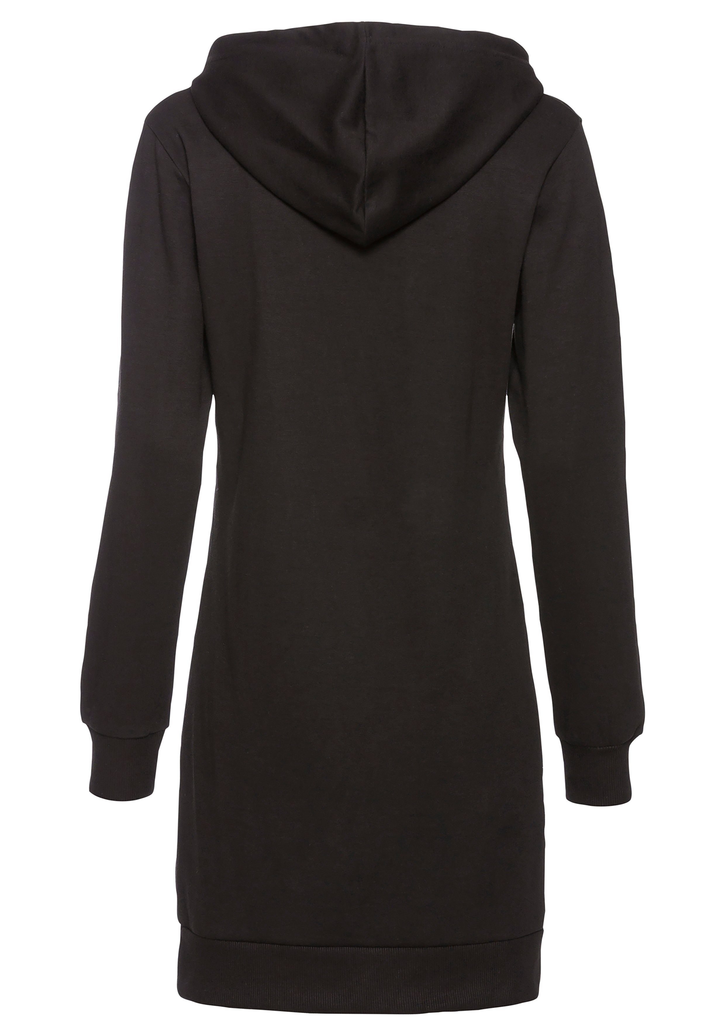 Vivance Sweatjurk met loungewear borduursel, lounge jurk (1-delig)